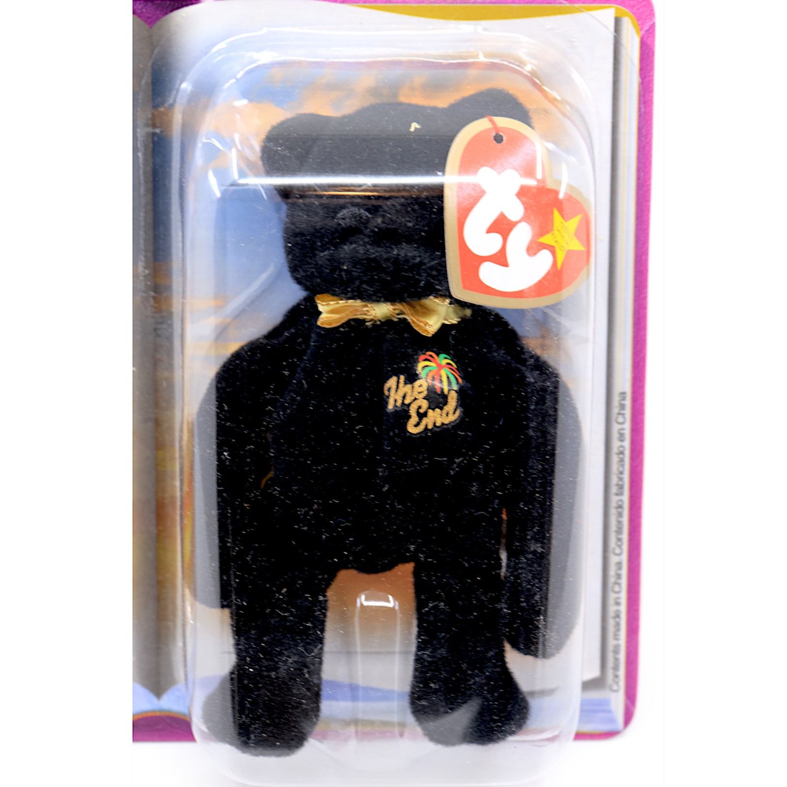 Vintage Teenie Beanie Babies 2000 - The End the Bear Size ONE SIZE - 2 Thumbnail