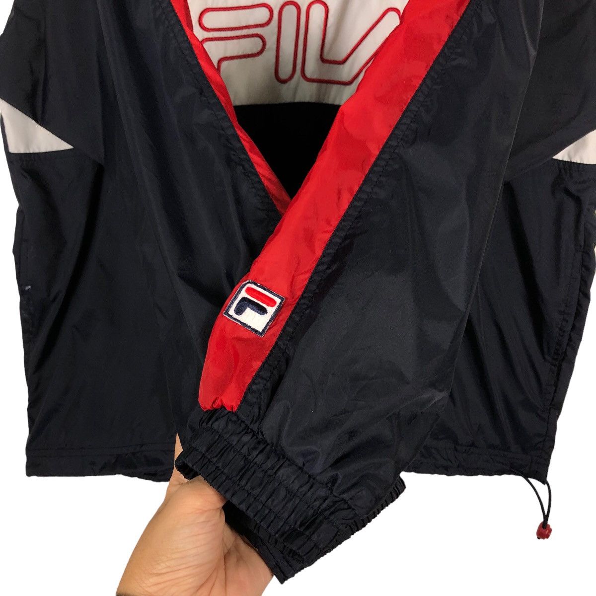 Japanese Brand 🔥90’s Vintage Fila Survival Jacket Pull Over Big Logo Size US L / EU 52-54 / 3 - 9 Thumbnail