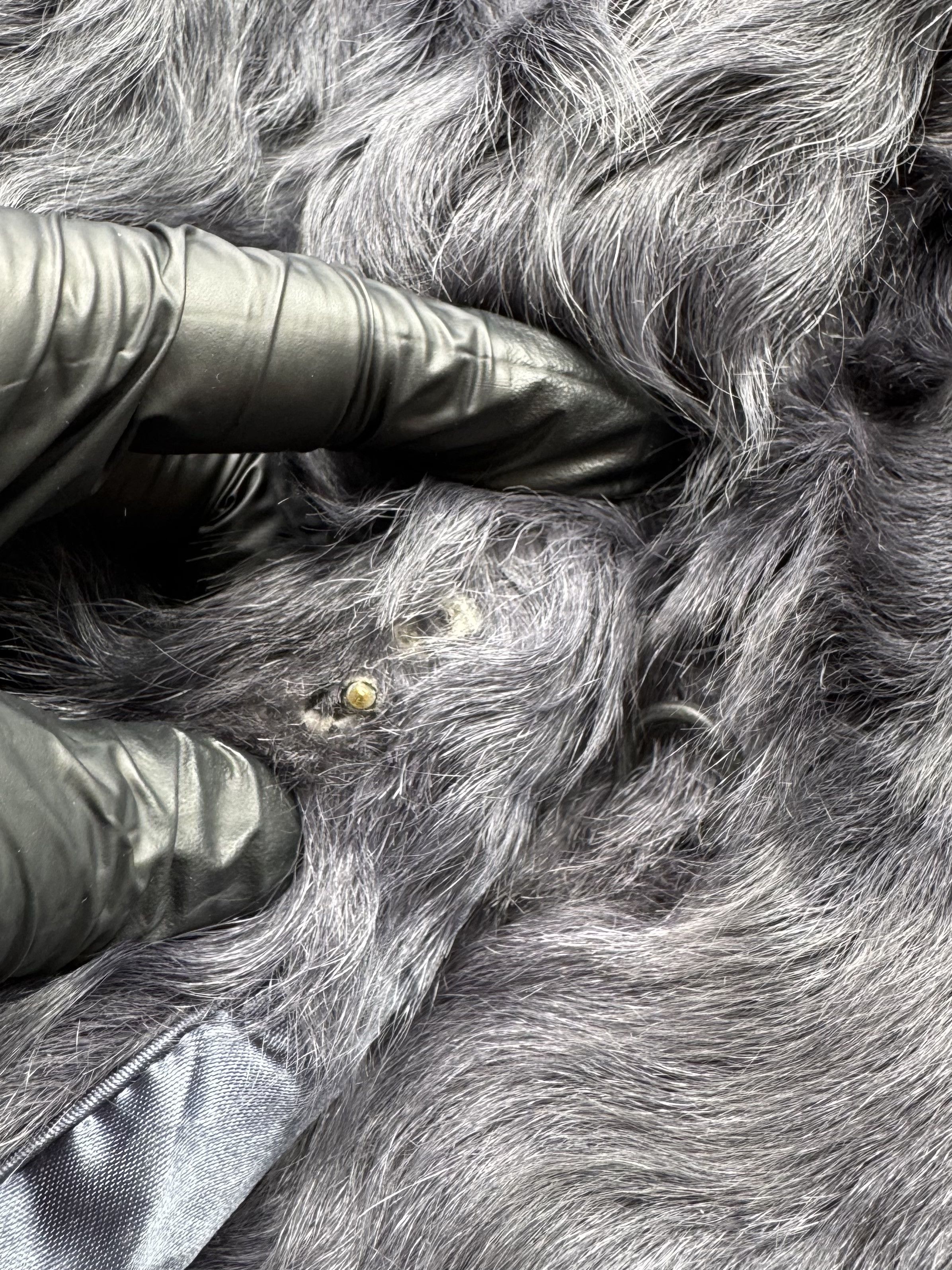 Vintage Real Fur Hooded Coat A723D15