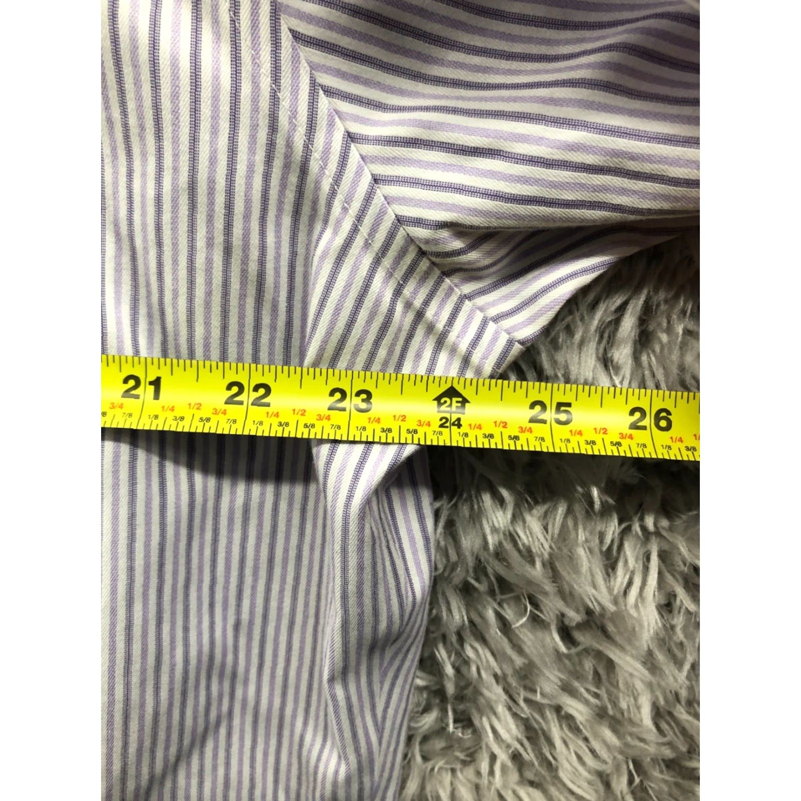 Nordstrom Nordstrom Shirt 18 Mens Long Sleeve Spread Collar Multicolor Strip Button-Up Knit Pattern Striped Casual Modern Classic Size US XXL / EU 58 / 5 - 4 Thumbnail