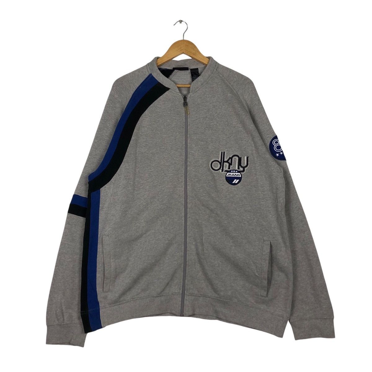 DKNY × Vintage Vintage DKNY Sweater Light Jacket 90s Collection Size US L / EU 52-54 / 3 - 1 Thumbnail