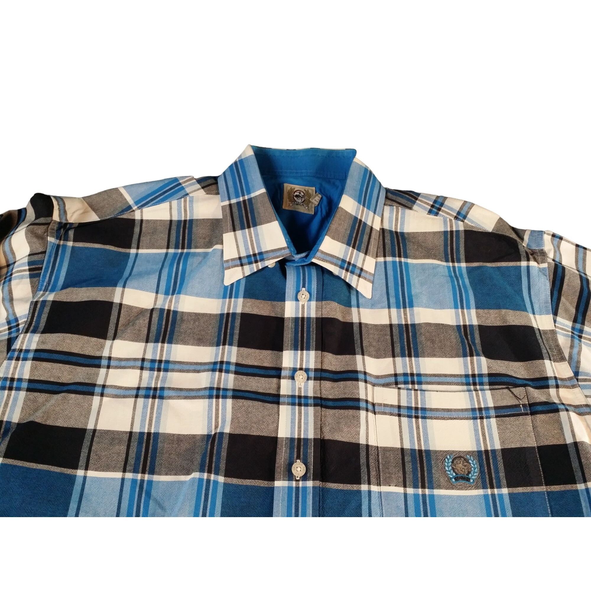 CINCH Cinch Button Up Shirt Men Sz XL Blue Black Plaid Long Sleeve Size US XL / EU 56 / 4 - 2 Thumbnail