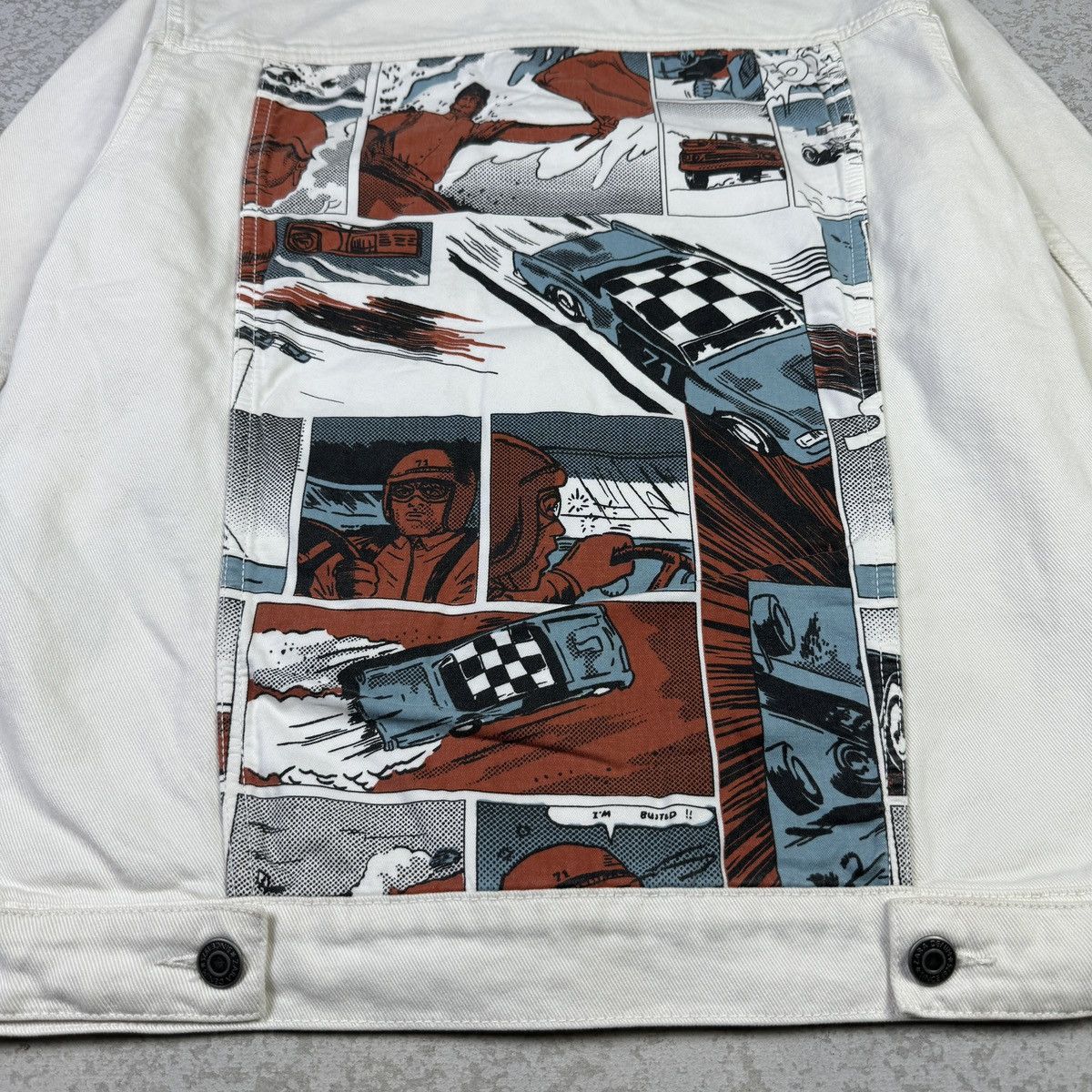 Designer × Zara Zara Race Car Comics Strip Denim Jacket Size US M / EU 48-50 / 2 - 9 Thumbnail