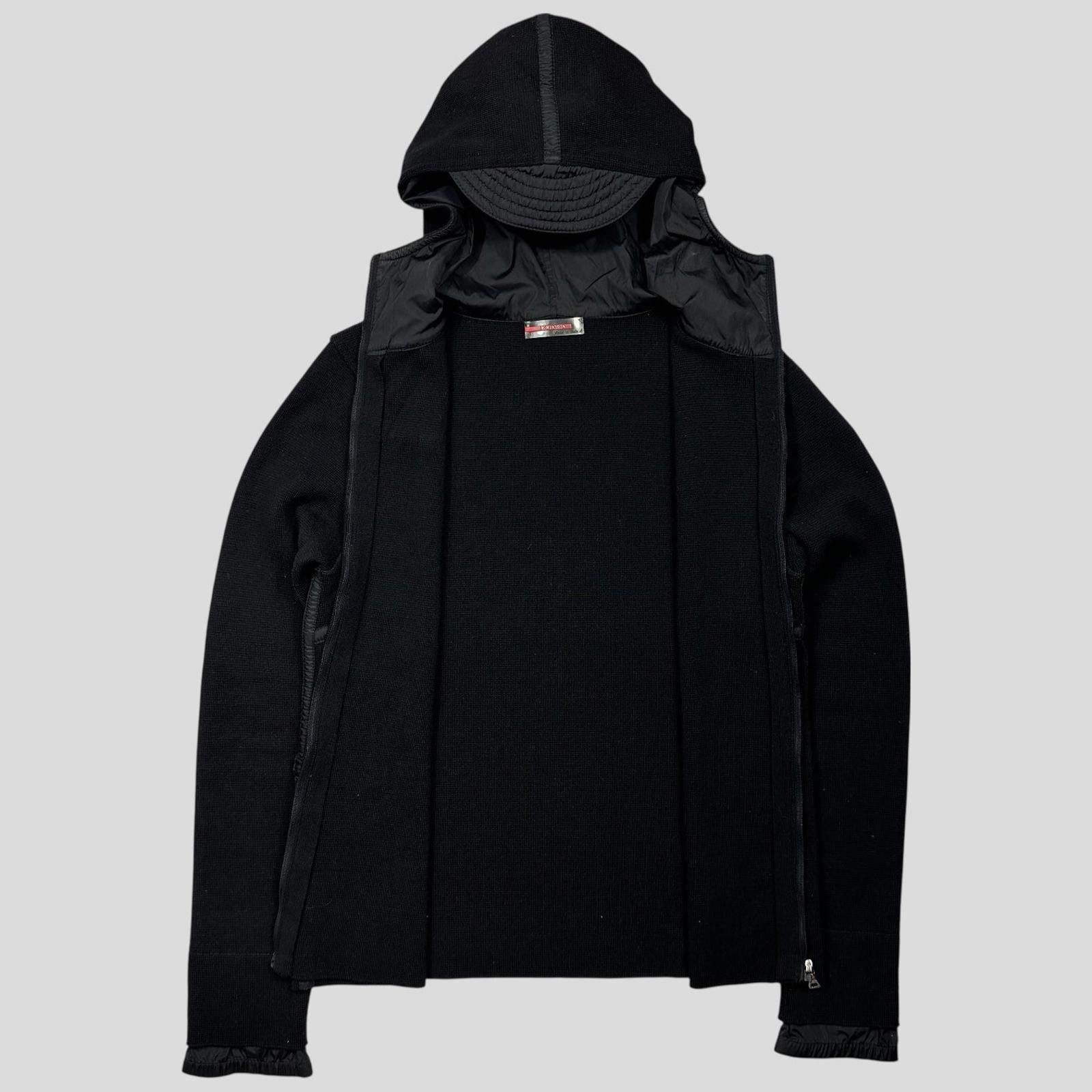 Prada Prada Sport AW00 Ninja Hood Nylon Panel Tech Cardigan - XS/S Size US XS / EU 42 / 0 - 3 Thumbnail