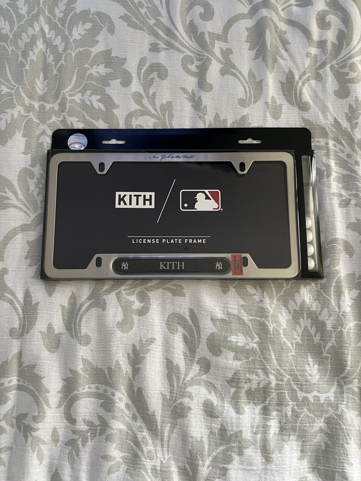 Kith Kith New York Yankee License Plate Silver Size ONE SIZE - 1 Thumbnail