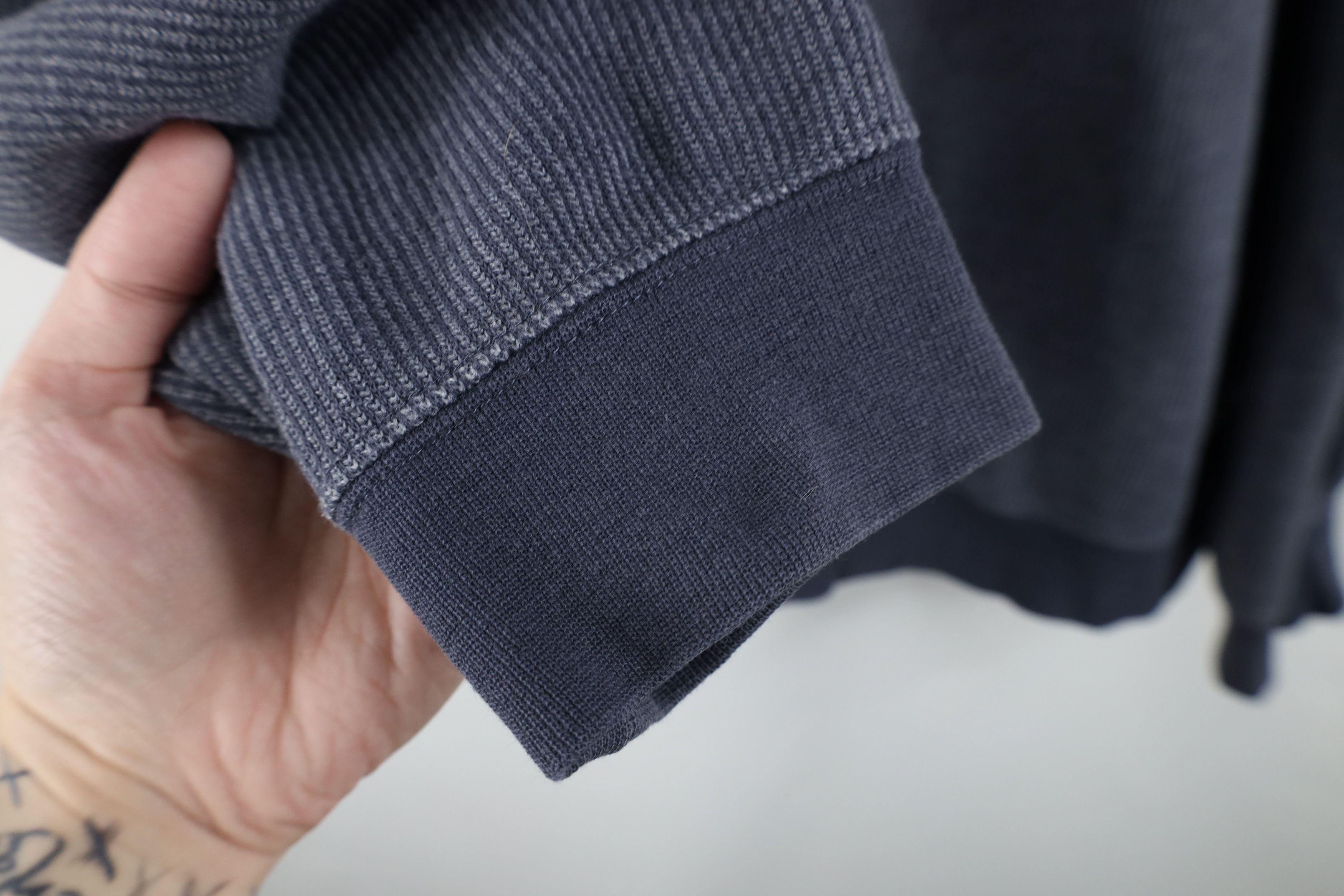 Vintage Vintage 90s Streetwear Ribbed Knit Pullover Sweatshirt Size US L / EU 52-54 / 3 - 8 Thumbnail