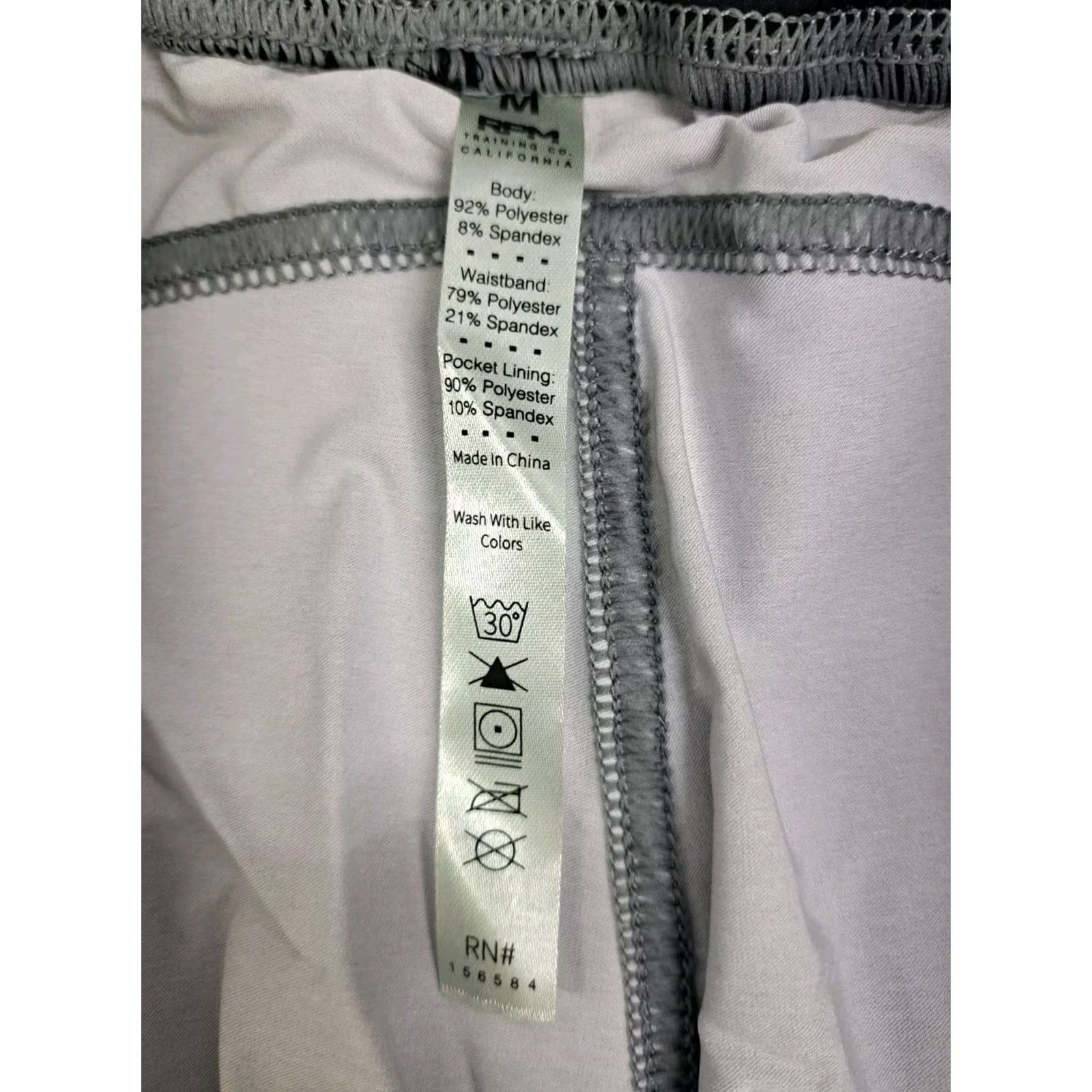 Vintage RPM Training Co. Mens M FLUME Training Shorts Grey Pockets Side Zip Athletic Lightweight Breathable Drawstring Elastic Waist Solid 5502 Size US 31 - 8 Thumbnail