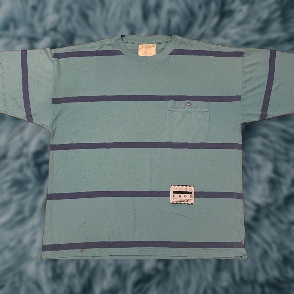 Quiksilver VINTAGE 90s Faded Striped Shirt XL Surf Skate Grunge Vaporwave Billabong Quiksilver Ocean Pacific Hurley Size US XL / EU 56 / 4 - 1 Thumbnail