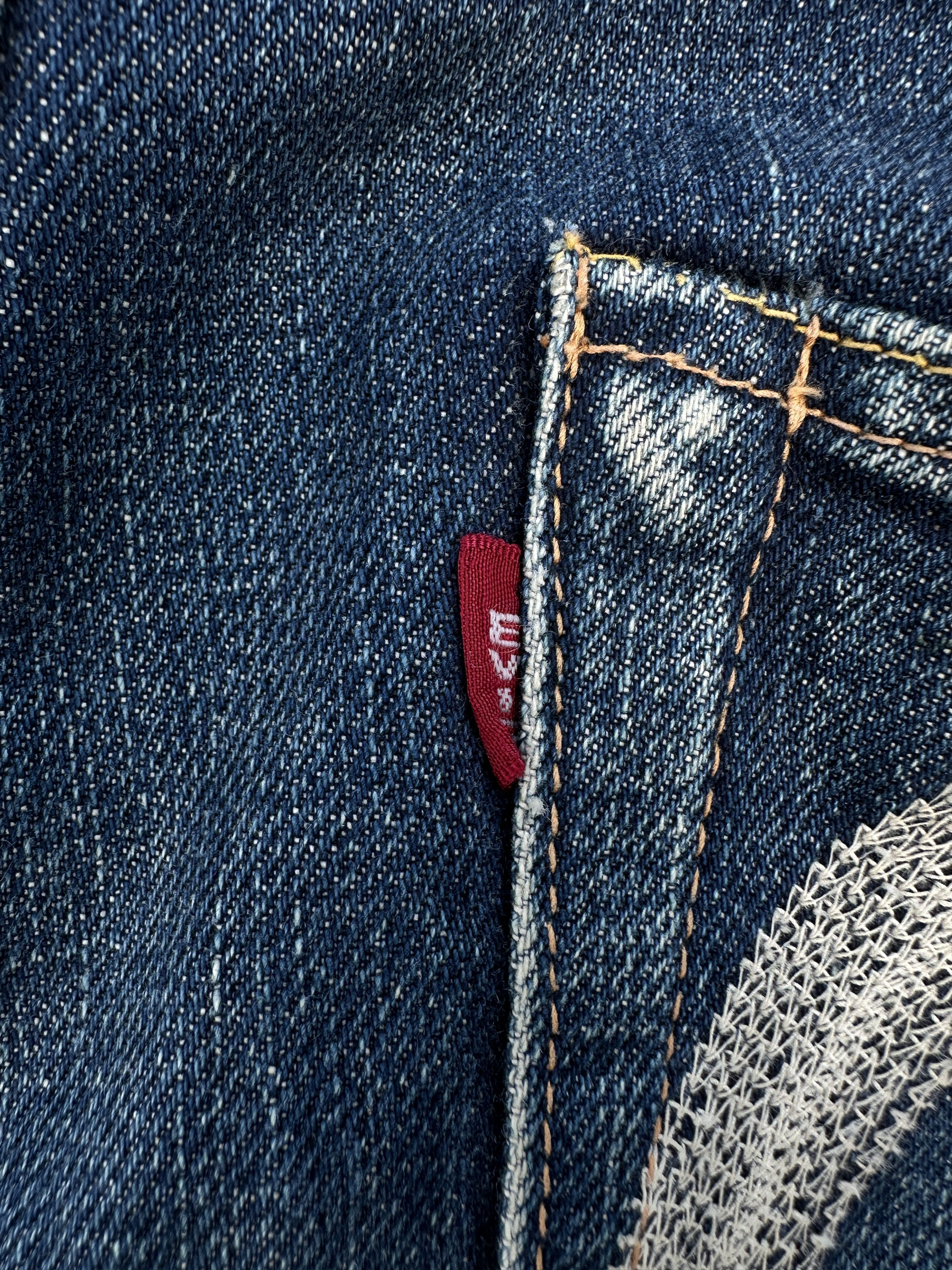 Evisu Buckle Back No2 2000s Selvedge seagulls back cinch denim 501 Size US 35 - 7 Thumbnail