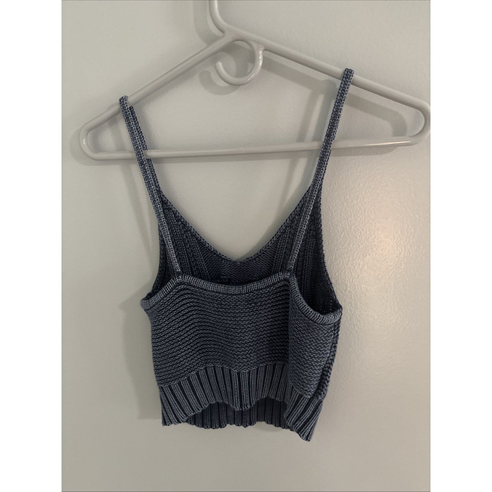American Eagle Outfitters American Eagle Blue Knit Tank Top Size S / US 4 / IT 40 - 2 Thumbnail