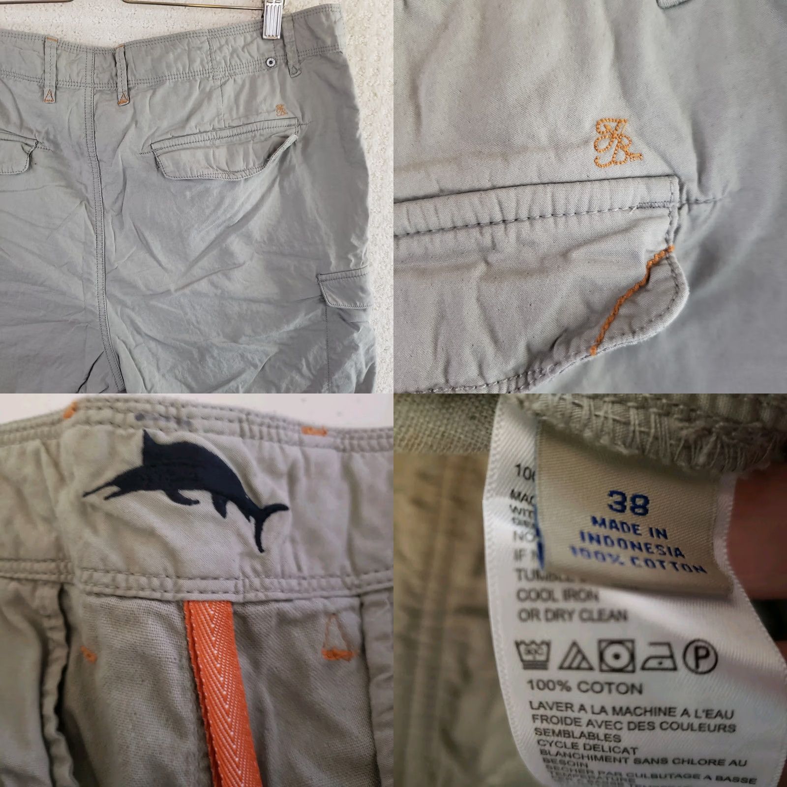 Tommy Bahama Tommy Bahama Chino Shorts Mens 38x10 Olive Green Casual Dad Size US 38 / EU 54 - 8 Thumbnail