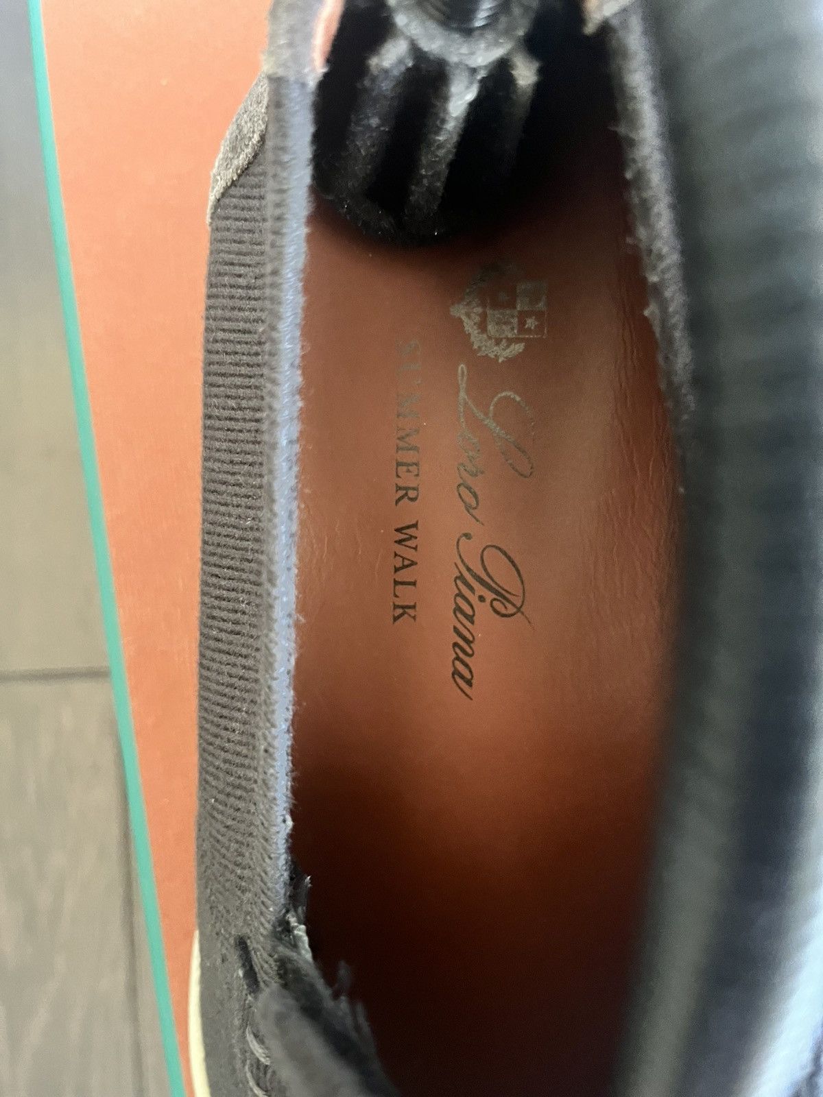 Loro Piana Loro Piana black knit summer walk uk 6.5 eu 40.5 Size US 7.5 / EU 40-41 - 2 Thumbnail