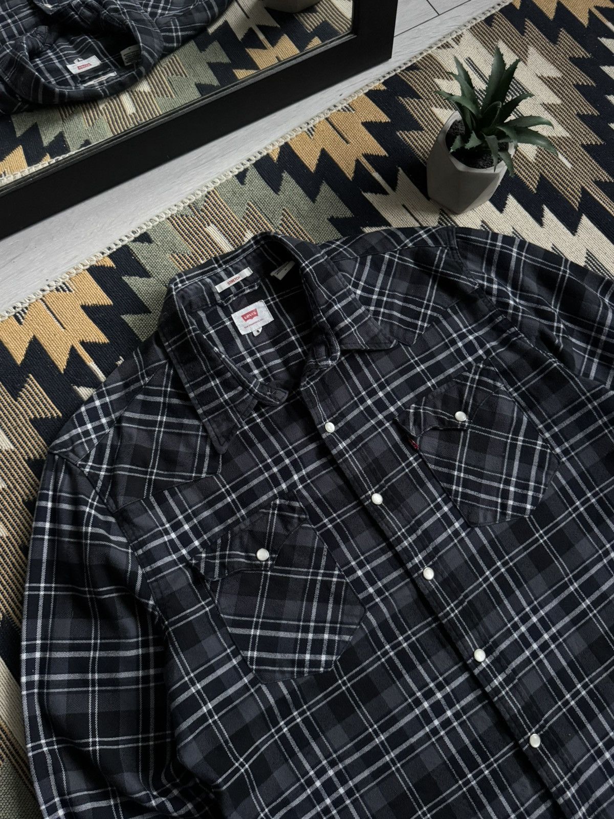 Levi's Vintage Levi’s Flannel Button Up Shirt Size US M / EU 48-50 / 2 - 4 Thumbnail
