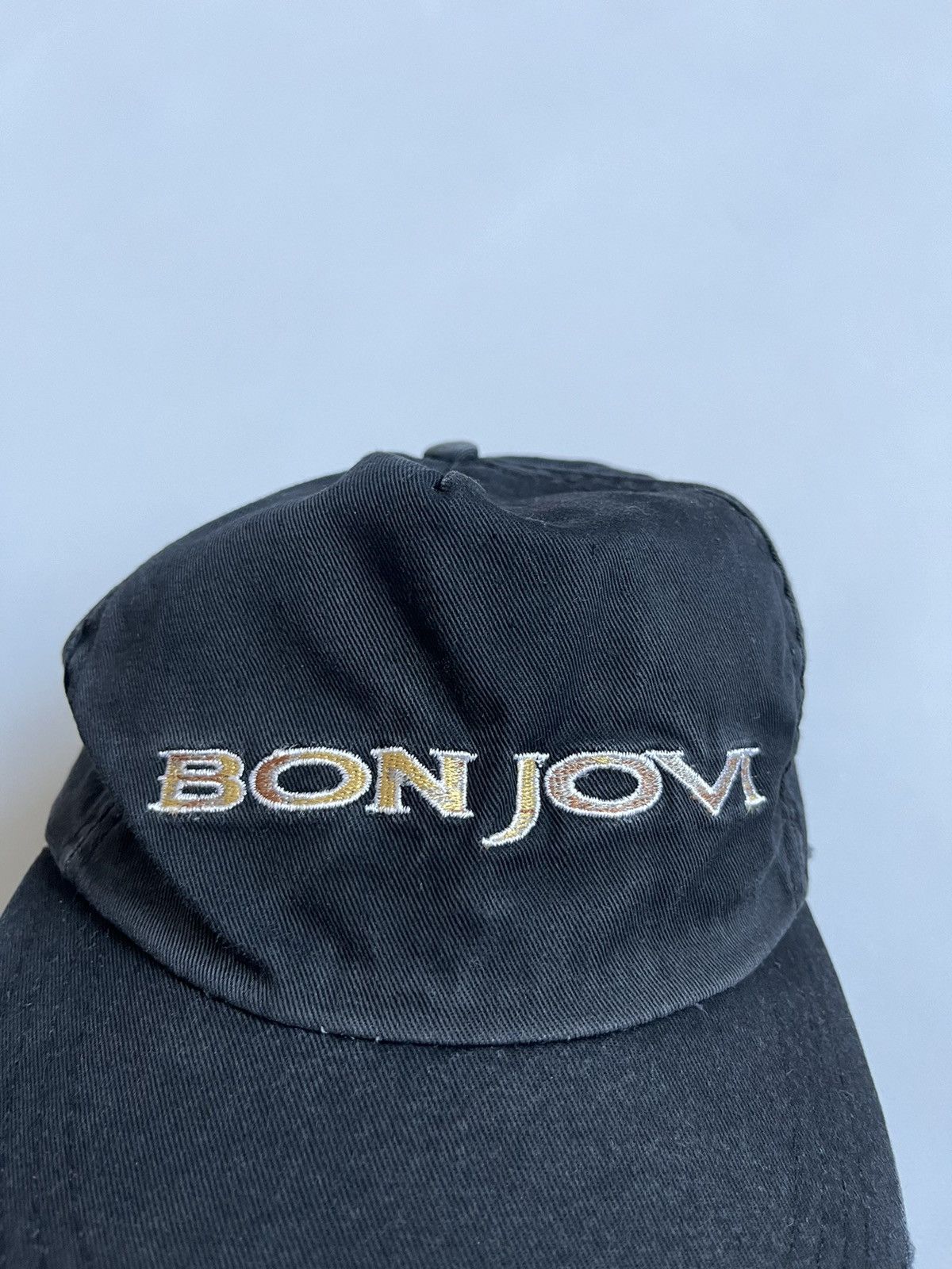 Bon Jovi Vintage Bon Jovi Keep The Faith Black Faded Distressed Cap Size ONE SIZE - 3 Thumbnail