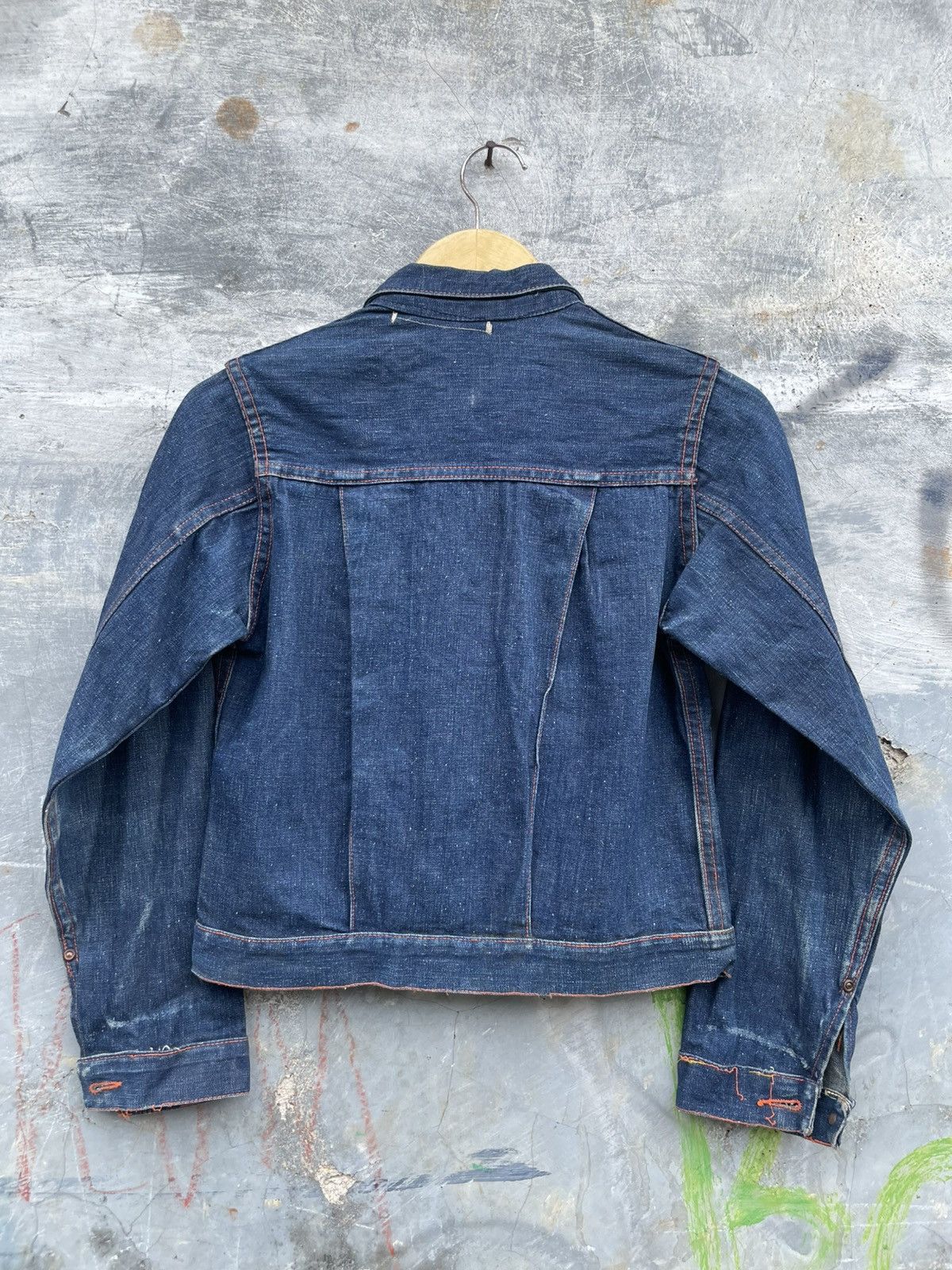 Vintage True 1940!Donut Button Selvedge Union Made WWII Denim Jacket Size US XS / EU 42 / 0 - 13 Thumbnail