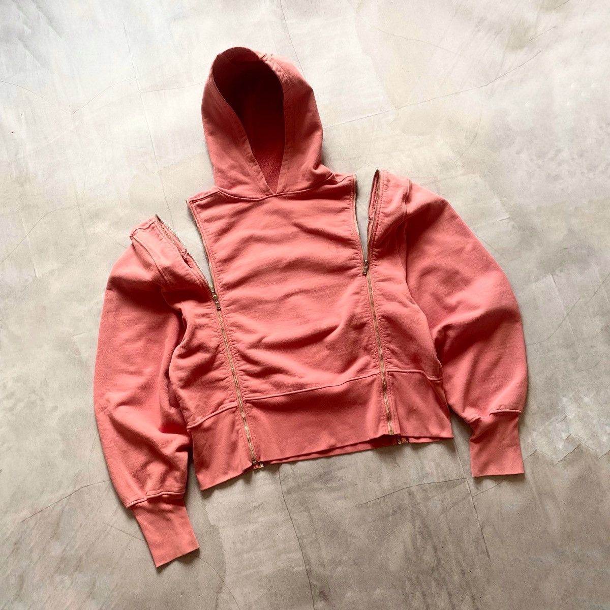 Hysteric Glamour TRE by Natalie Ratabesi Boxy Hoodie Zip-Off Sleeves RRP 699£ Size L / US 10 / IT 46 - 5 Thumbnail