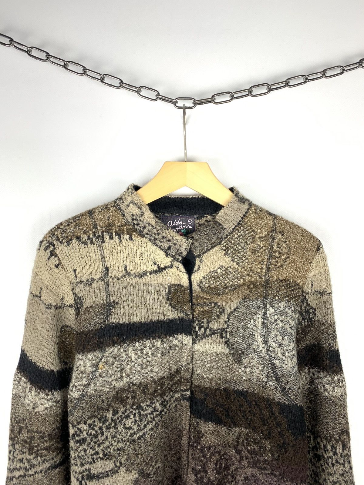 Designer Vintage Y2K Aldo Martins Buttons Cardigan Japanese Style Top Size XXL / US 16-18 / IT 52-54 - 2 Thumbnail