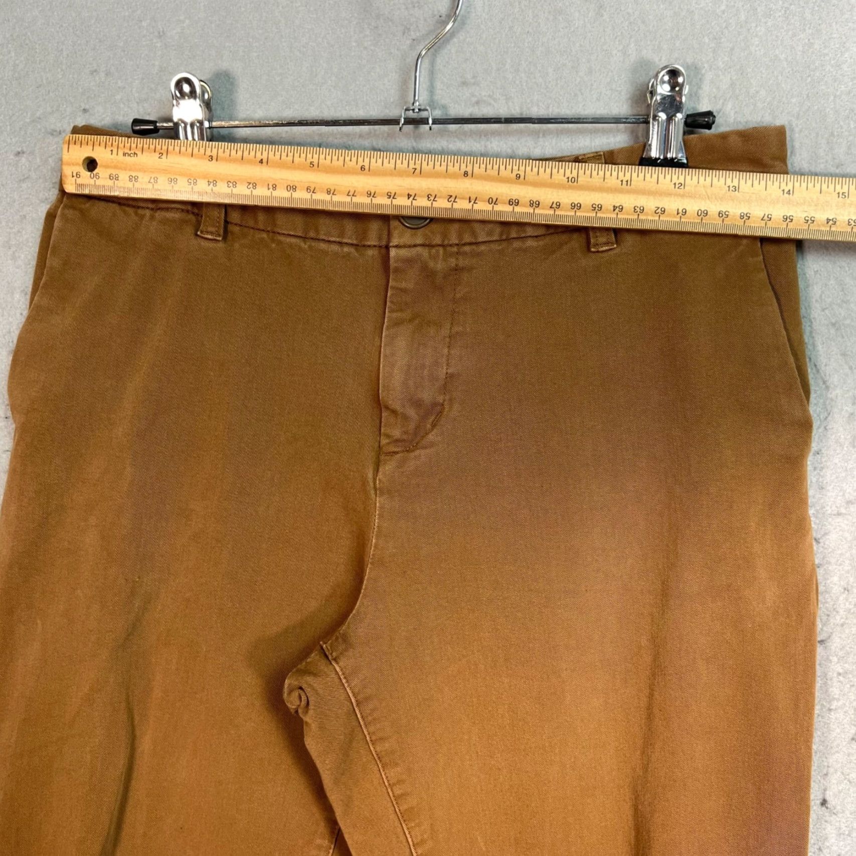 Muji MUJI Pants Womens Medium Brown Slim Fit Cotton Blend Chino Size 32" / US 10 / IT 46 - 6 Thumbnail