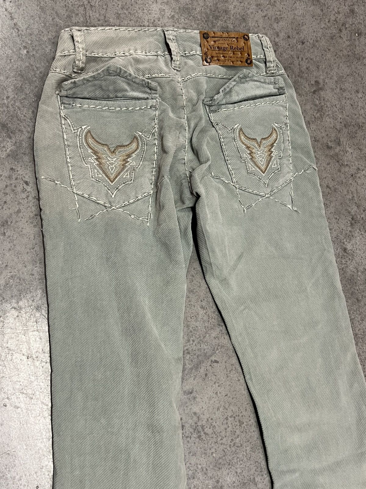 Vintage Y2K 2000's VTG Vintage Rebel USA Streetwear Goth Retro Pants Size 27" / US 4 / IT 40 - 3 Thumbnail