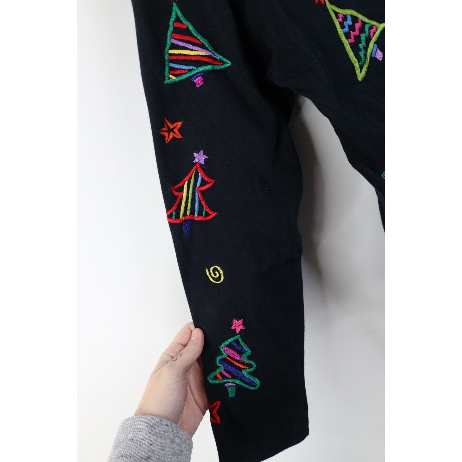 Vintage Vintage 90s Michael Simon Lite Christmas Tree T-Shirt Size M / US 6-8 / IT 42-44 - 5 Thumbnail