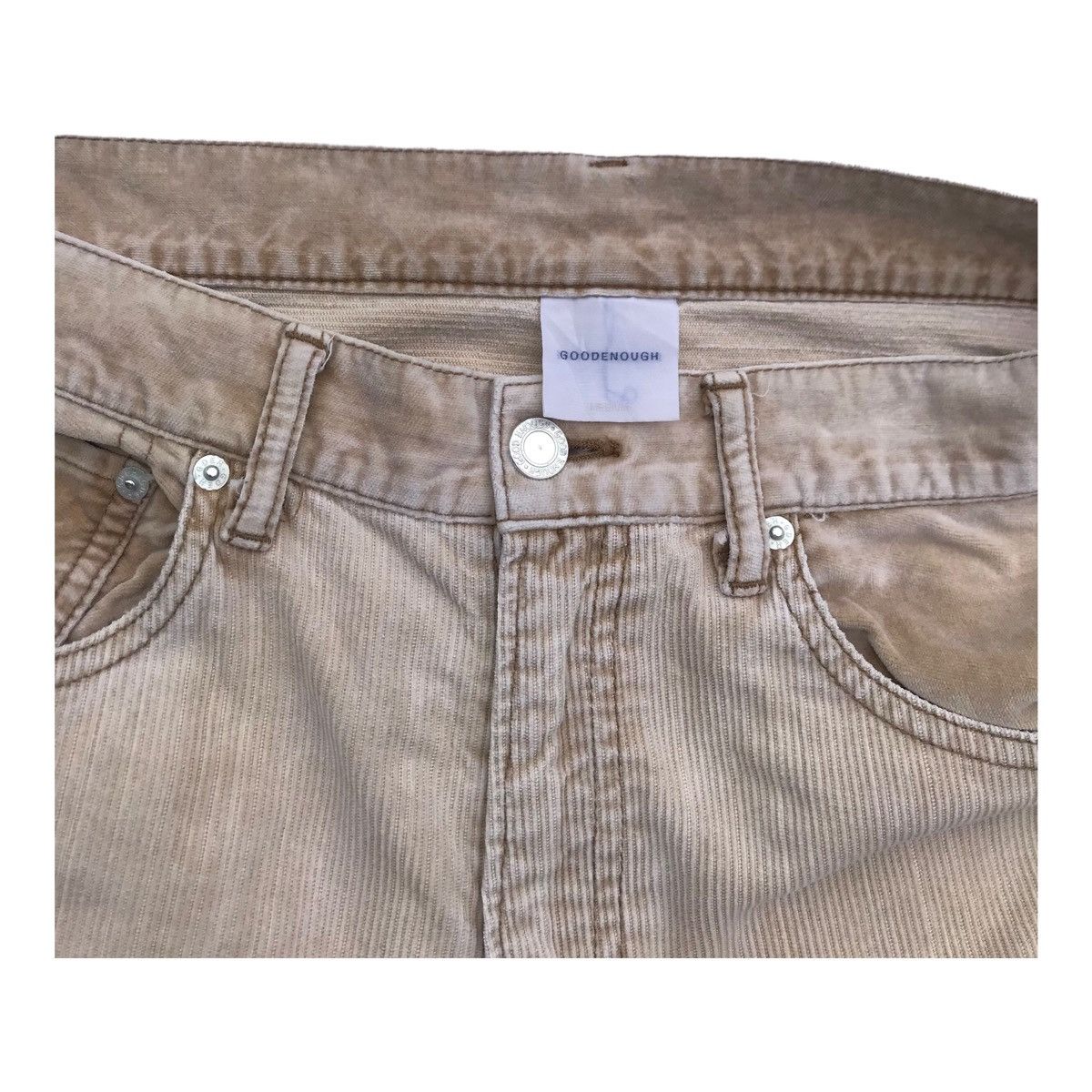GOODENOUGH Goodenough Japan Streetwear Corduroy Faded Pants Size US 32 / EU 48 - 3 Thumbnail
