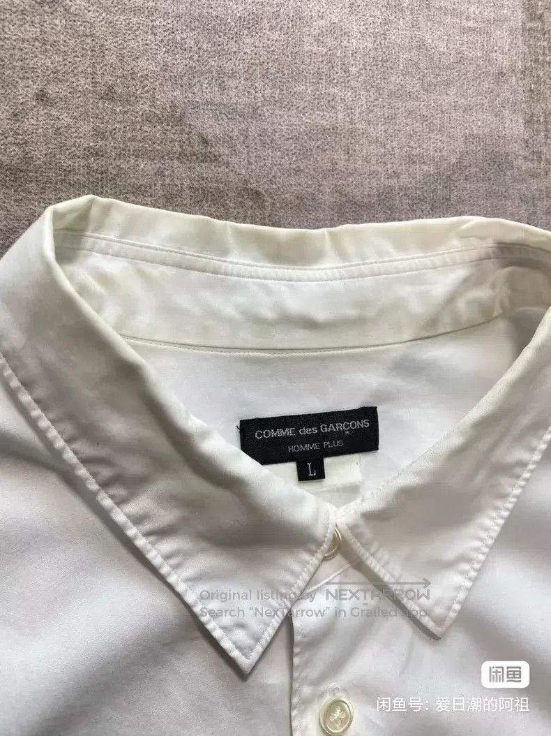 Comme des Garcons Comme Des Garcons Embroidered white shirt, size L Size L / US 10 / IT 46 - 4 Thumbnail