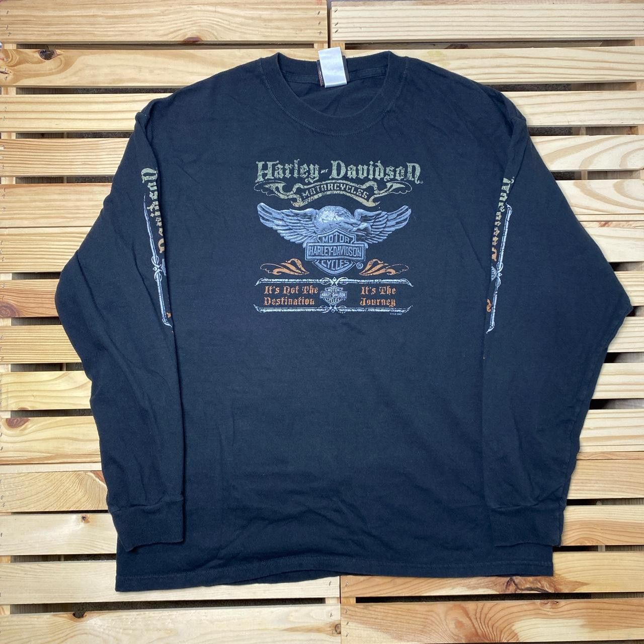 Harley Davidson Vintage Harley Davidson Austin, TX Black Biker Tee Size XL Size US XL / EU 56 / 4 - 1 Thumbnail