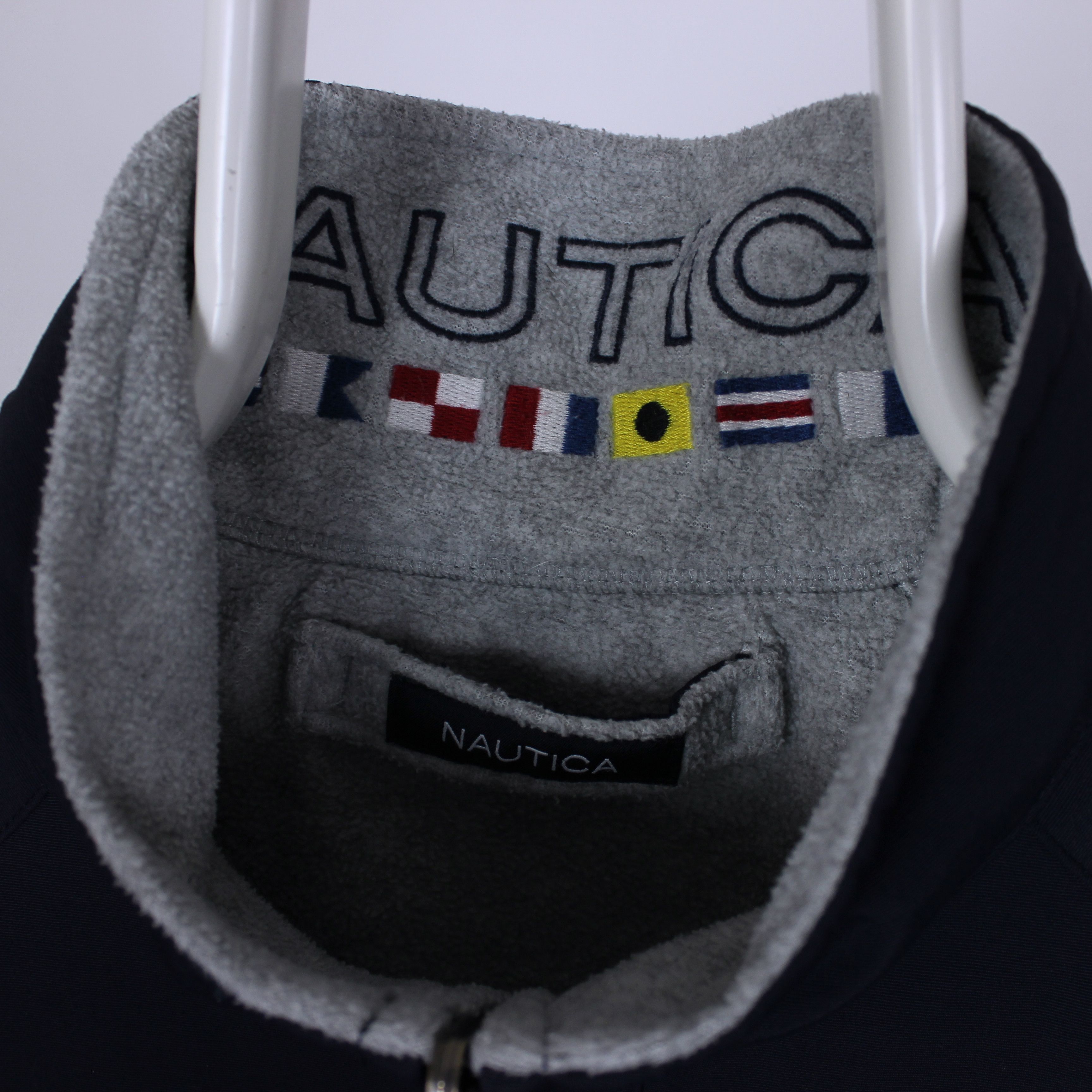 Nautica Nautica reversible jacket men M fleece nylon Size US M / EU 48-50 / 2 - 13 Thumbnail