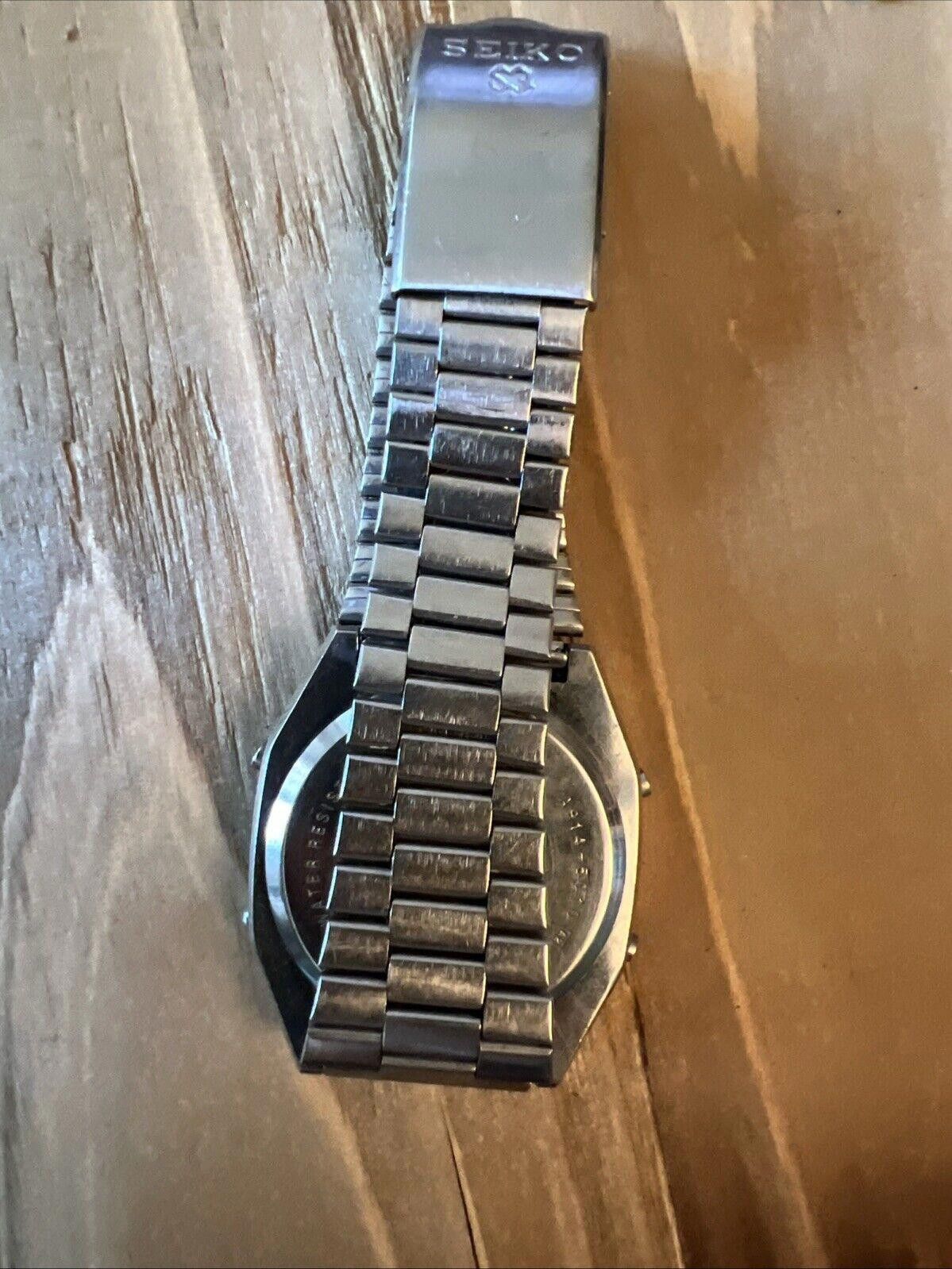 Seiko SEIKO ALARM CHRONOGRAPH WATCH A914 5020 WORKING SPLIT RESET Size ONE SIZE - 9 Thumbnail