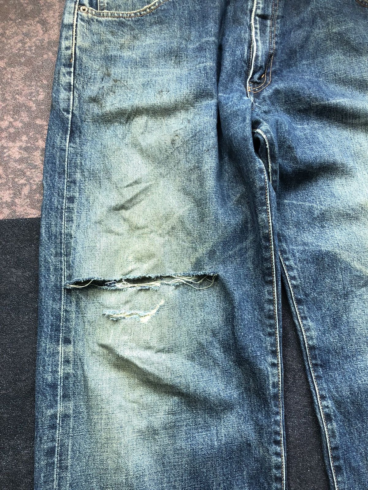 If Six Was Nine Vintage 80s Bobson Lot 512 Distressed Baggy Jeans Size US 38 / EU 54 - 5 Thumbnail