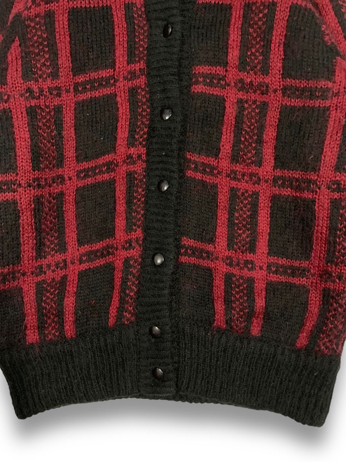 Japanese Brand Vintage Japanese Brand Wool Plaid Checked Oversized Sweater Size L / US 10 / IT 46 - 7 Thumbnail