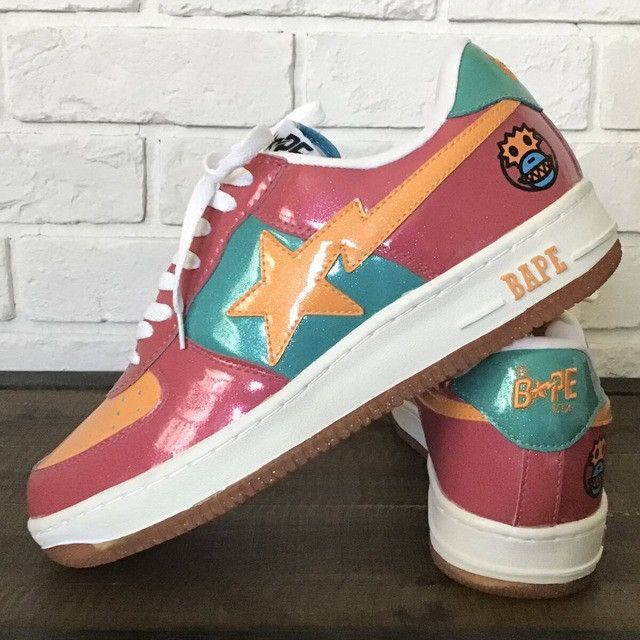 Bape × Nigo Glitter BAPE STA sneakers a bathing ape shoes NIGO Size US 10 / EU 43 - 1 Thumbnail