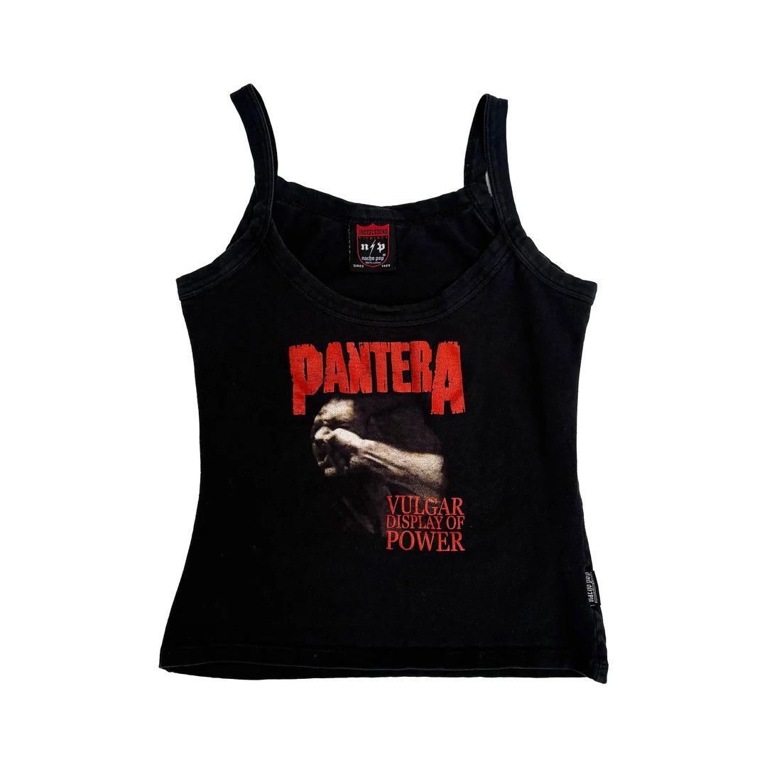 Band Tees Pantera 2000 Vintage Y2k Vulgar Display Power Girl Tank Top Size S / US 4 / IT 40 - 1 Thumbnail