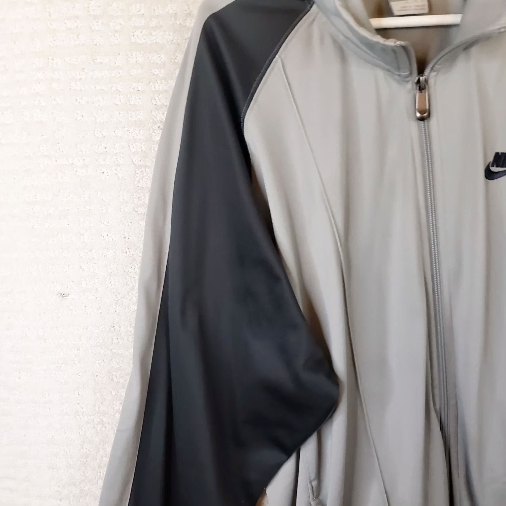 Nike Nike Dri-fit Track Jacket Mens XL Black Gray Full Zip Long Sleeve Mock Neck Size US XL / EU 56 / 4 - 7 Thumbnail