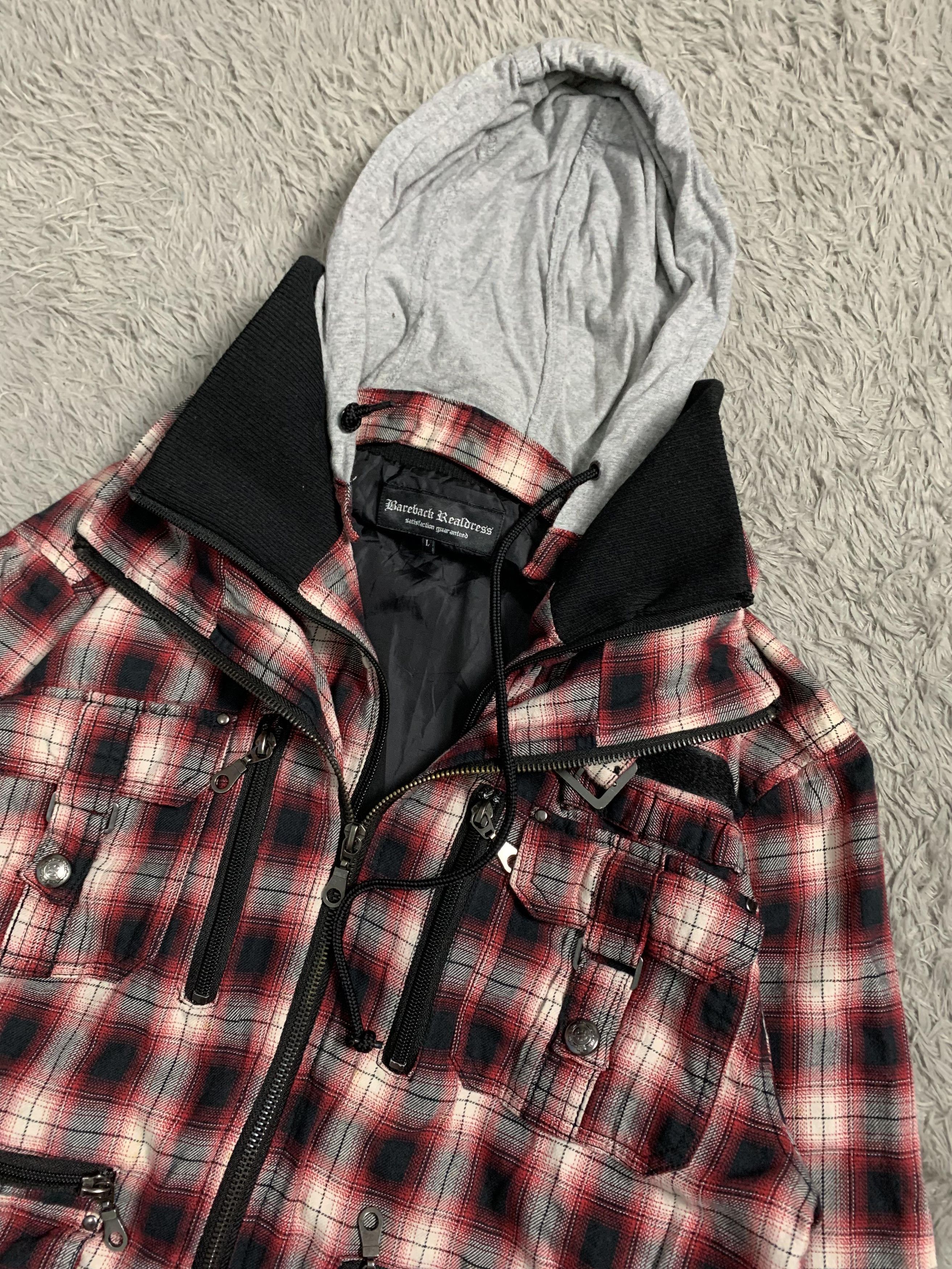 Japanese Brand Bareback Realdress Tartan Double layer zipper Punk Jacket Size US L / EU 52-54 / 3 - 2 Thumbnail