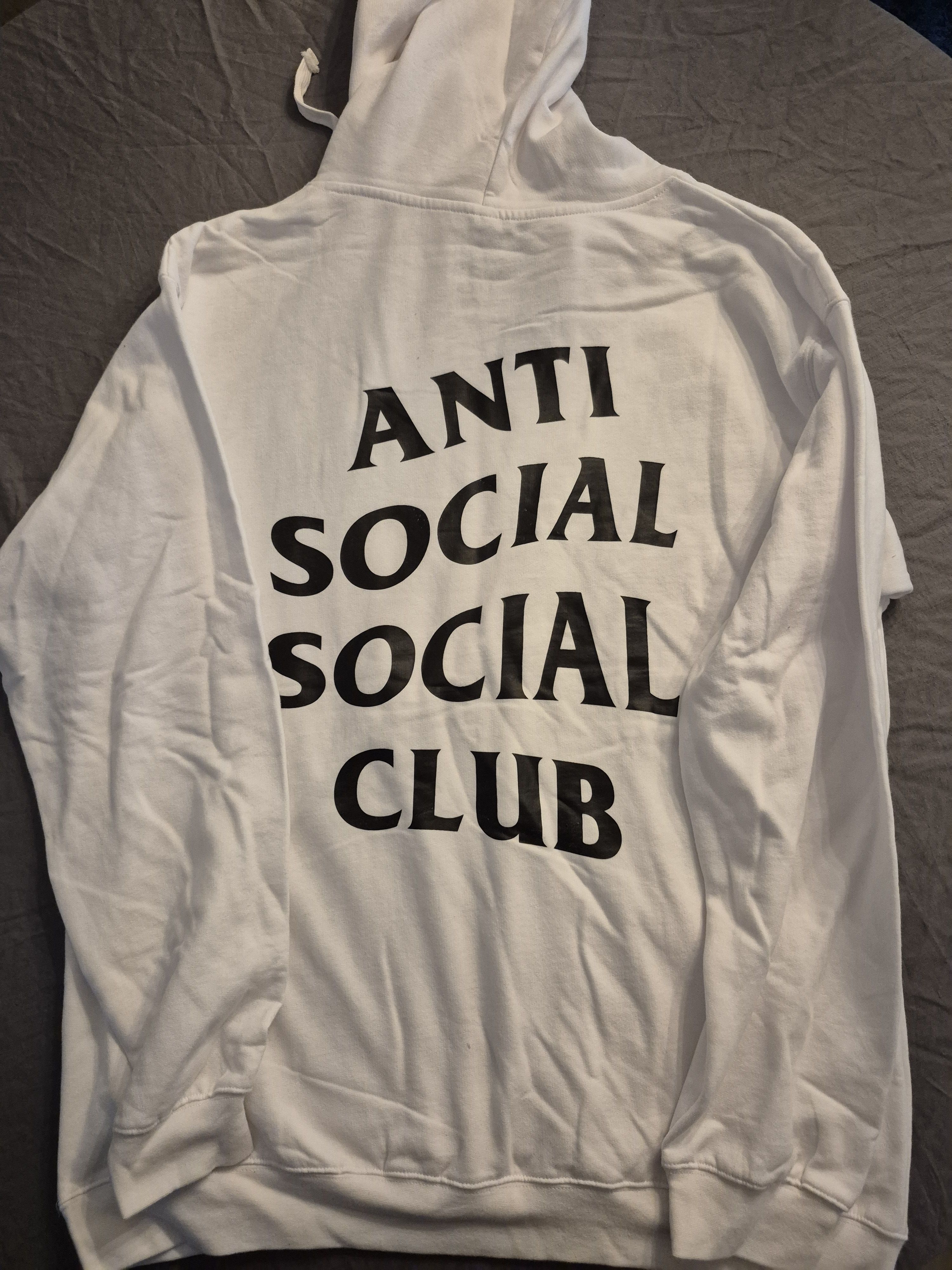 Anti Social Social Club Anti Social Social Club White Hoodie Size Large Size US L / EU 52-54 / 3 - 1 Thumbnail