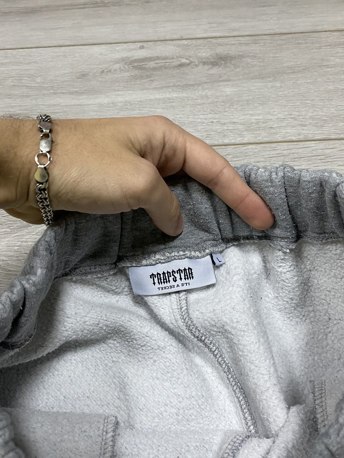 Trapstar London Trapstar London logo heather grey sweatpants with zippers Size US 33 - 6 Thumbnail