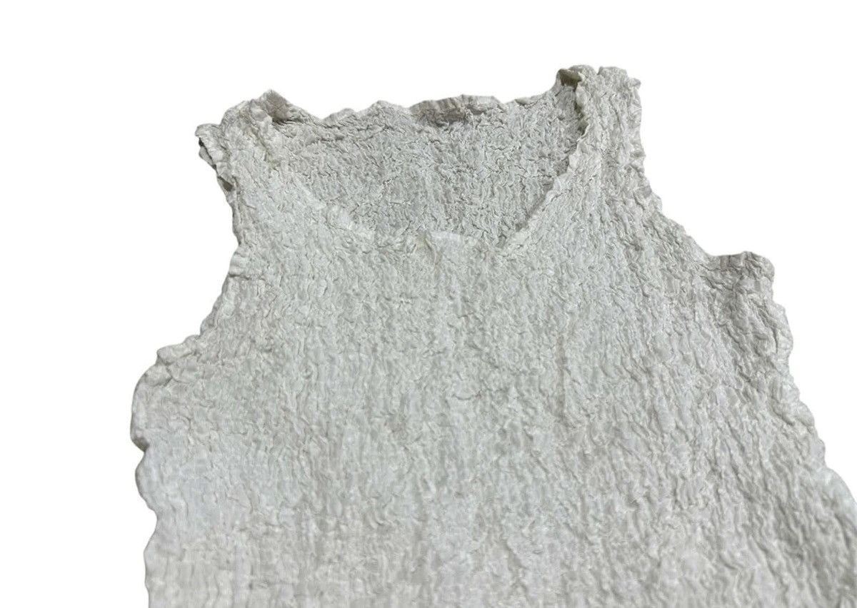 Issey Miyake × Japanese Brand × Pleats Please Issey Miyake 🔥Vintage Issey Miyake Me Cauliflower Tank Top Sleeveless Size US S / EU 44-46 / 1 - 4 Thumbnail