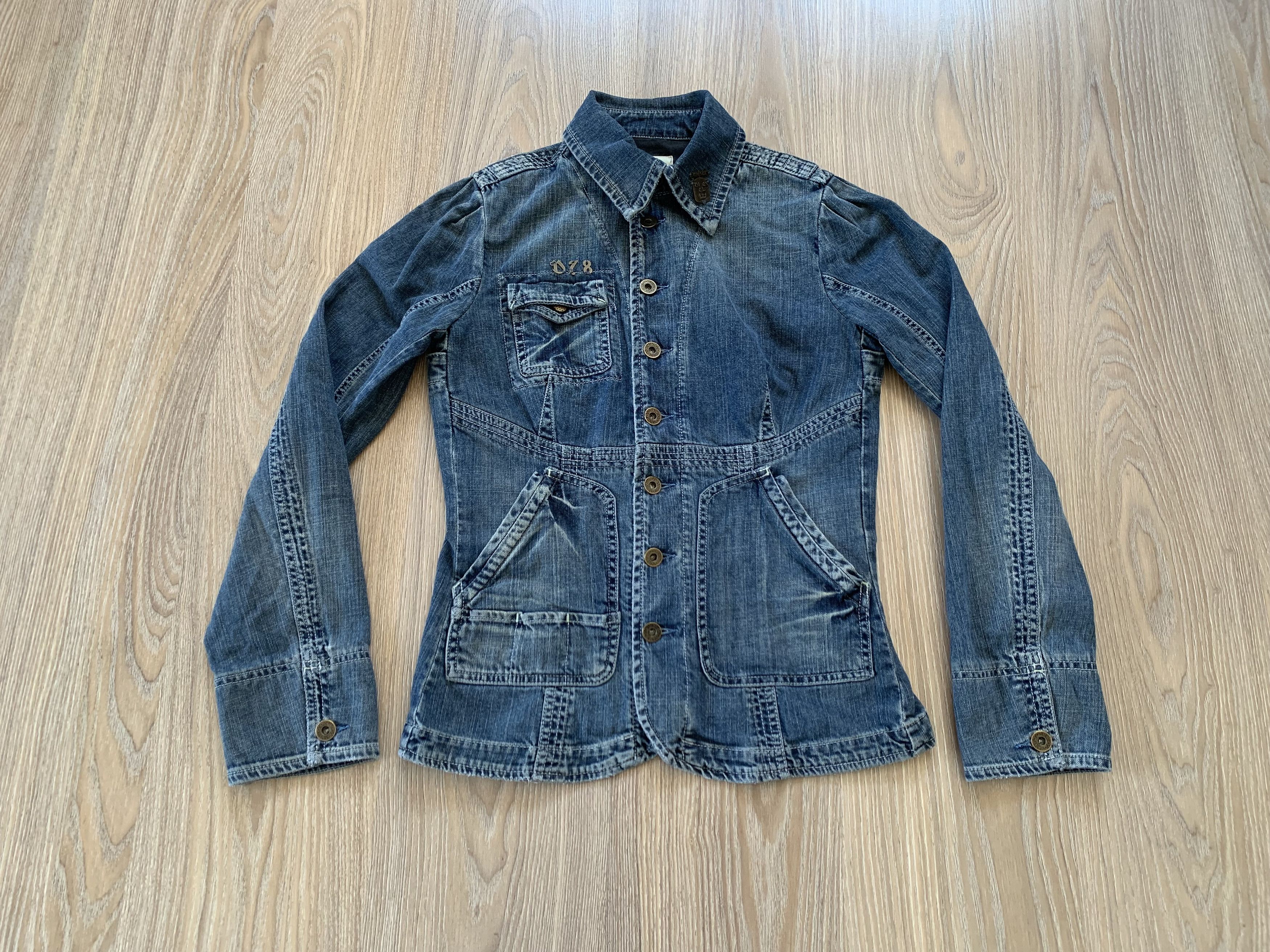Diesel Diesel Womens Vintage Blue Denim Jacket Size M / US 6-8 / IT 42-44 - 2 Thumbnail
