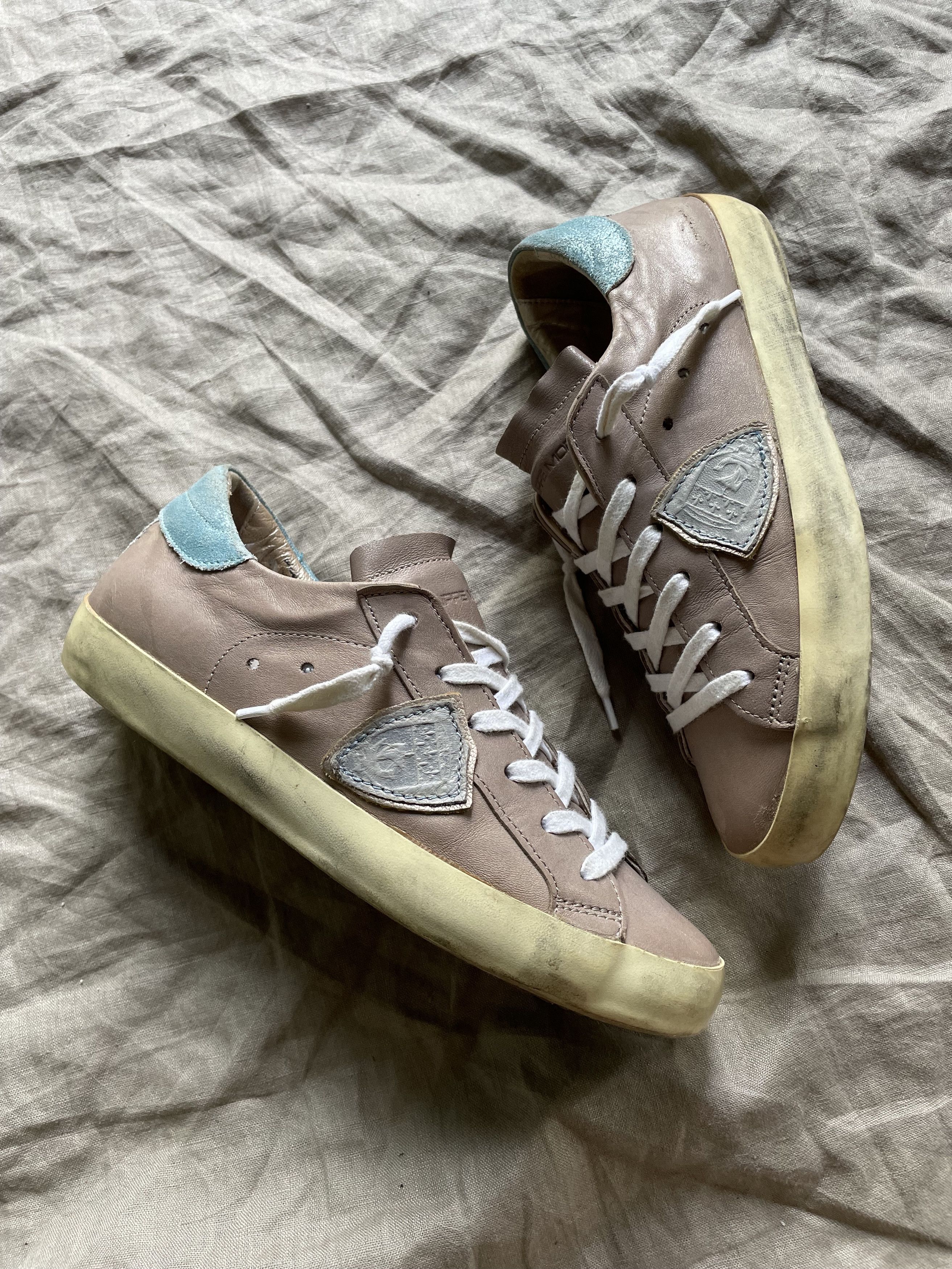 Philippe Model Philippe Model Golden Goose Style Leather Sneakers 7831AC Size US 7 / IT 37 - 1 Thumbnail