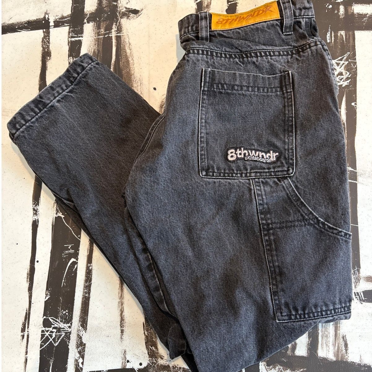 8THWNDR 8THWNDR Double Knee Denim Pant Carpenter Jean y2k - 2021 Size US 30 / EU 46 - 2 Thumbnail