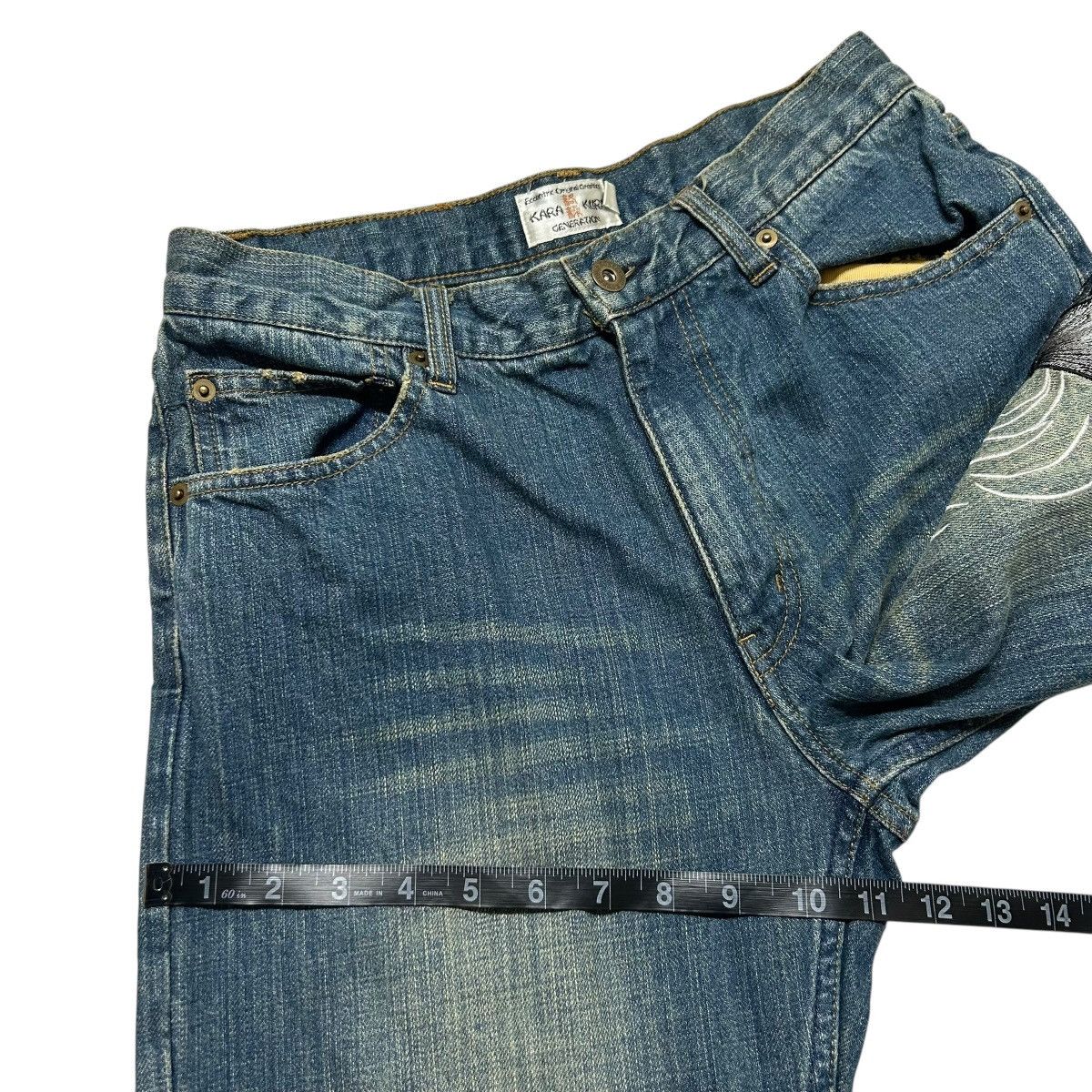 Karakuri Tamashii 369 Karakuri Tamashii jeans embroidered denim blue archive Size US 30 / EU 46 - 17 Thumbnail