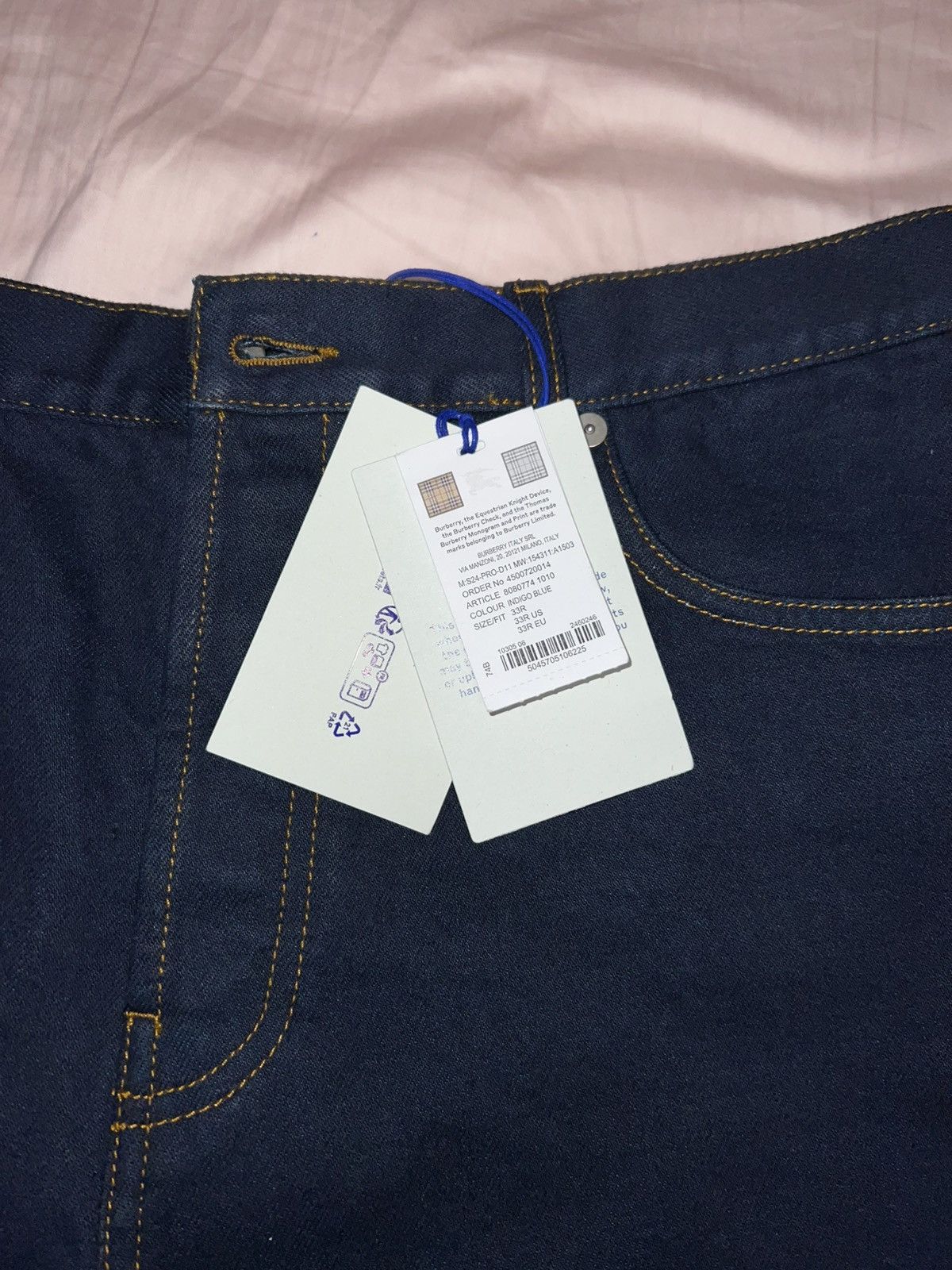 Burberry Burberry Indigo Rose Bottom Denim Jeans Size US 33 - 6 Thumbnail