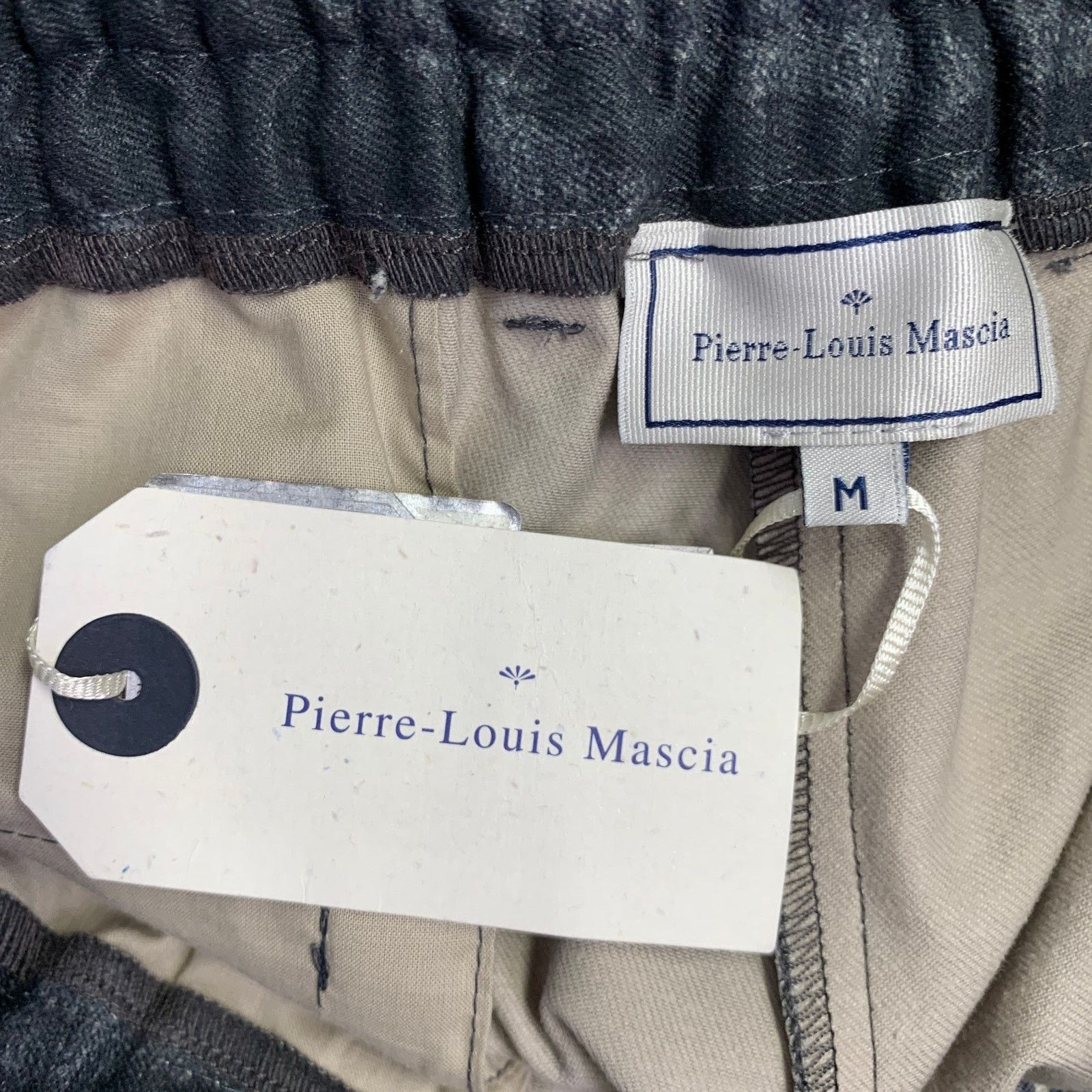 Pierre-Louis Mascia Size M Grey Black Print Cotton Blend Casual Pants Size US 29 - 3 Thumbnail