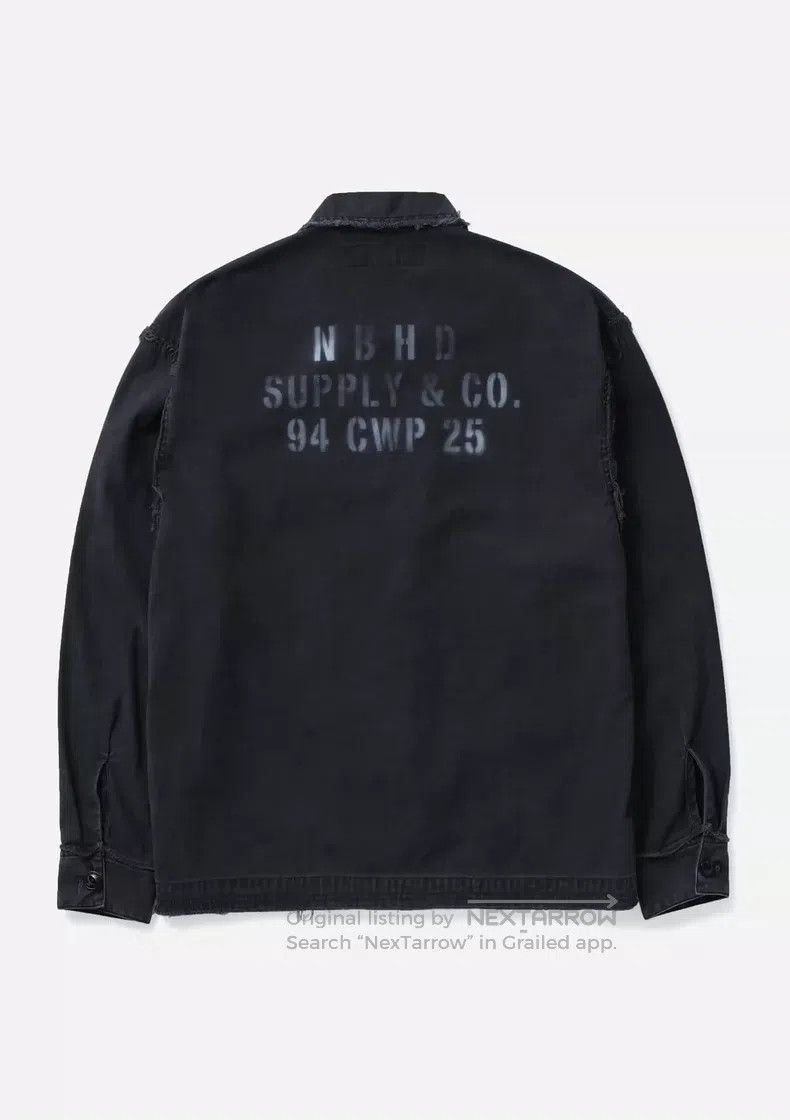Neighborhood Neighborhood Distressed Zipper Pocket Work Shirt Jacket Size US S / EU 44-46 / 1 - 2 Thumbnail