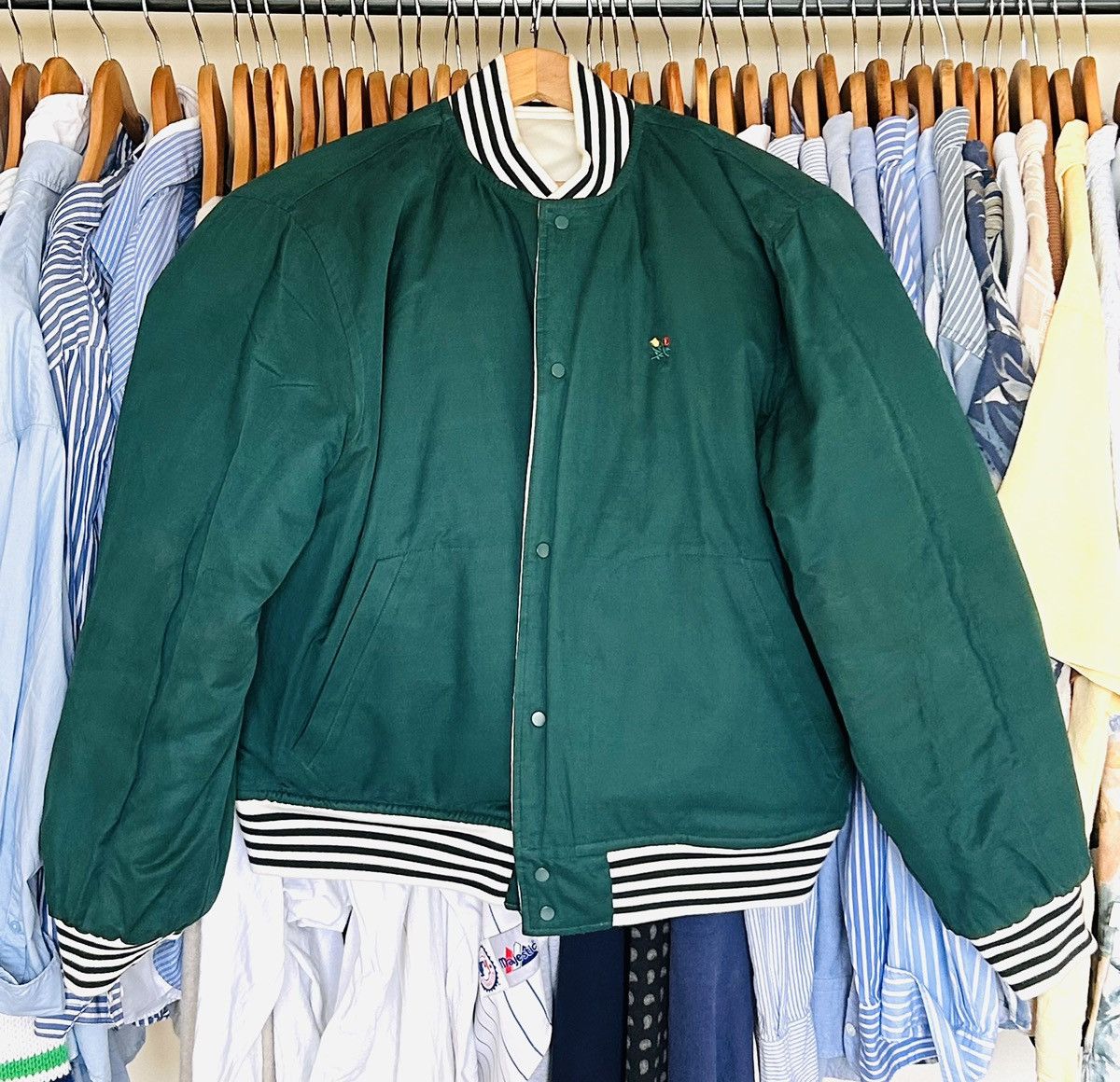 Aime Leon Dore Aime Leon Dore Reversible Stadium Satin Varsity Cream Green Size US XL / EU 56 / 4 - 7 Thumbnail