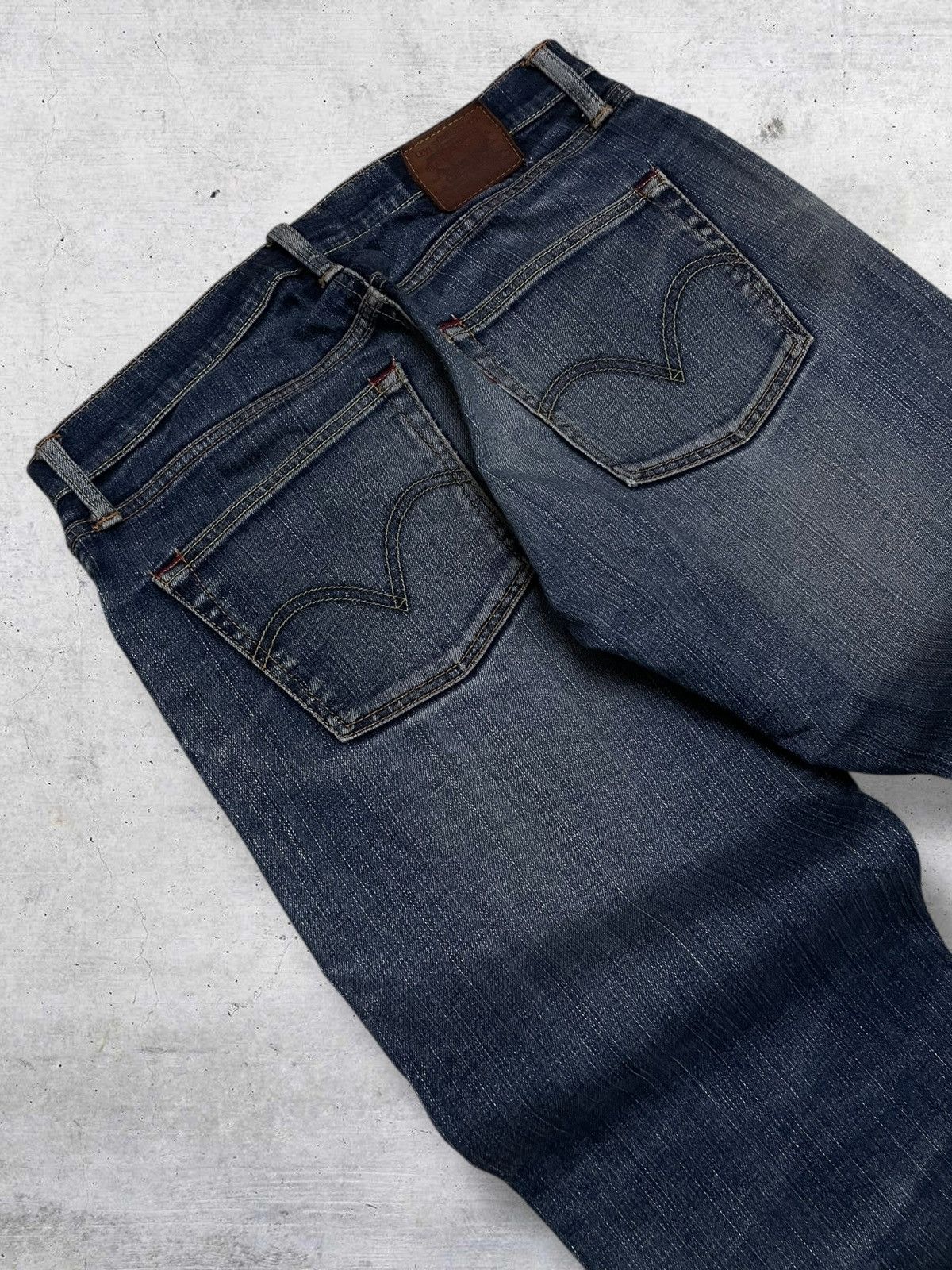 Levi's Vintage Clothing VINTAGE 705 LEVIS USA DESIGNER 90S RIPPED OLD BLUEWASH DENIM Size US 33 - 14 Thumbnail