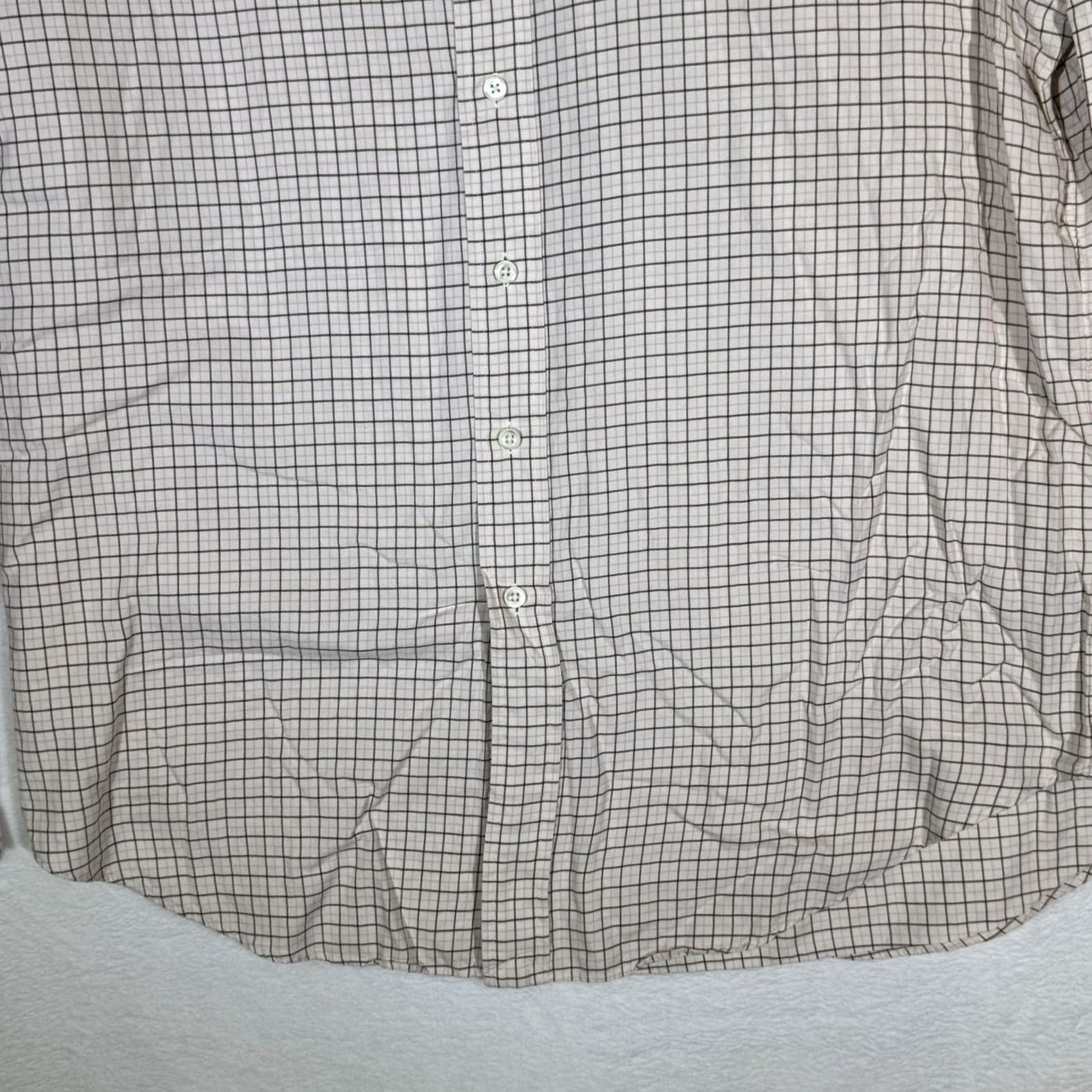 Ralph Lauren Ralph Lauren Shirt Mens XL Cream Tattersall Plaid Classic Fit Long Sleeve Pony Size US XL / EU 56 / 4 - 3 Thumbnail