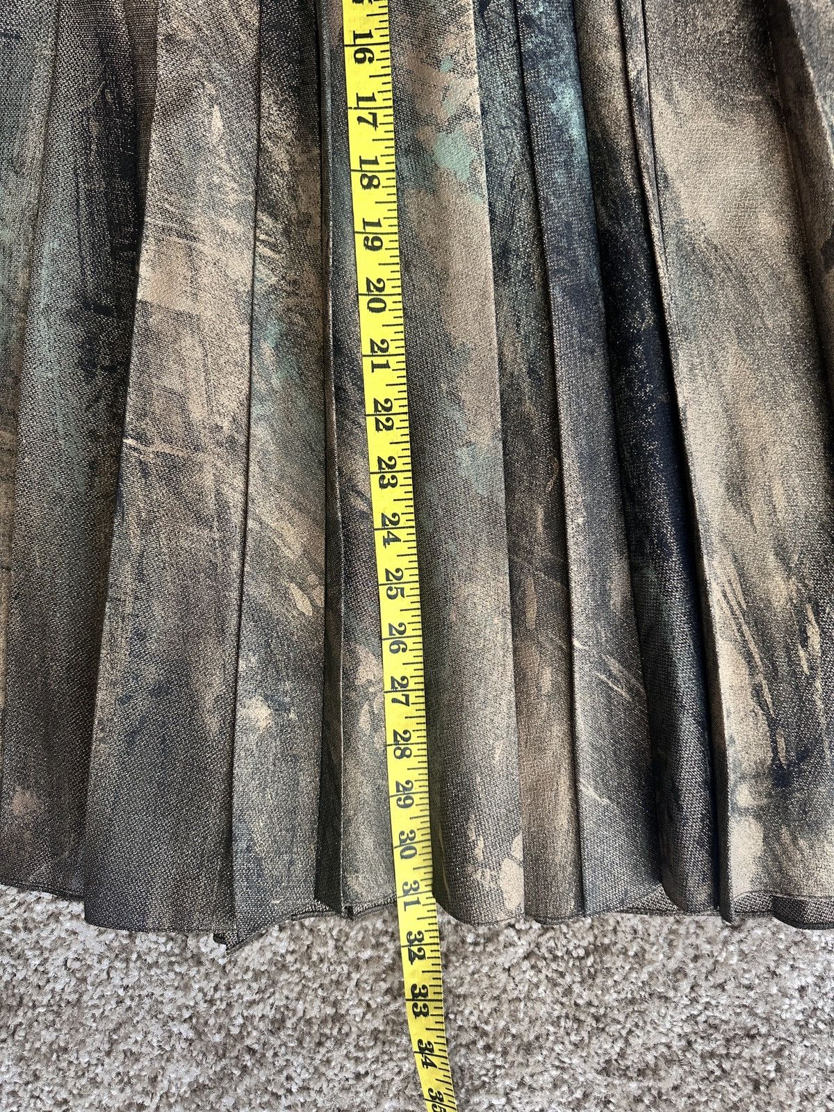 Ralph Lauren Purple Label Ralph Lauren Collection Hand Painted Pleated Skirt Size 27" / US 4 / IT 40 - 8 Thumbnail