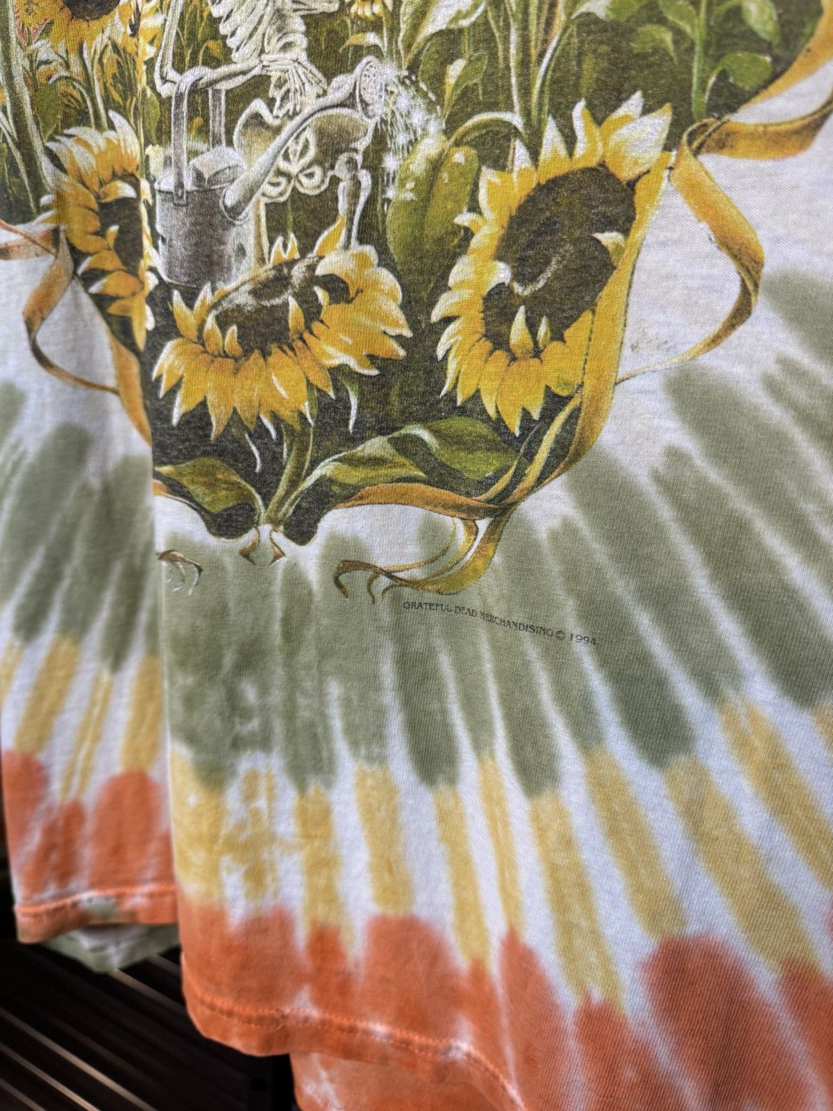 Vintage 1994 Grateful Dead Sunflower Tie Dye Sundog Tee - XXL Size US XXL / EU 58 / 5 - 3 Thumbnail